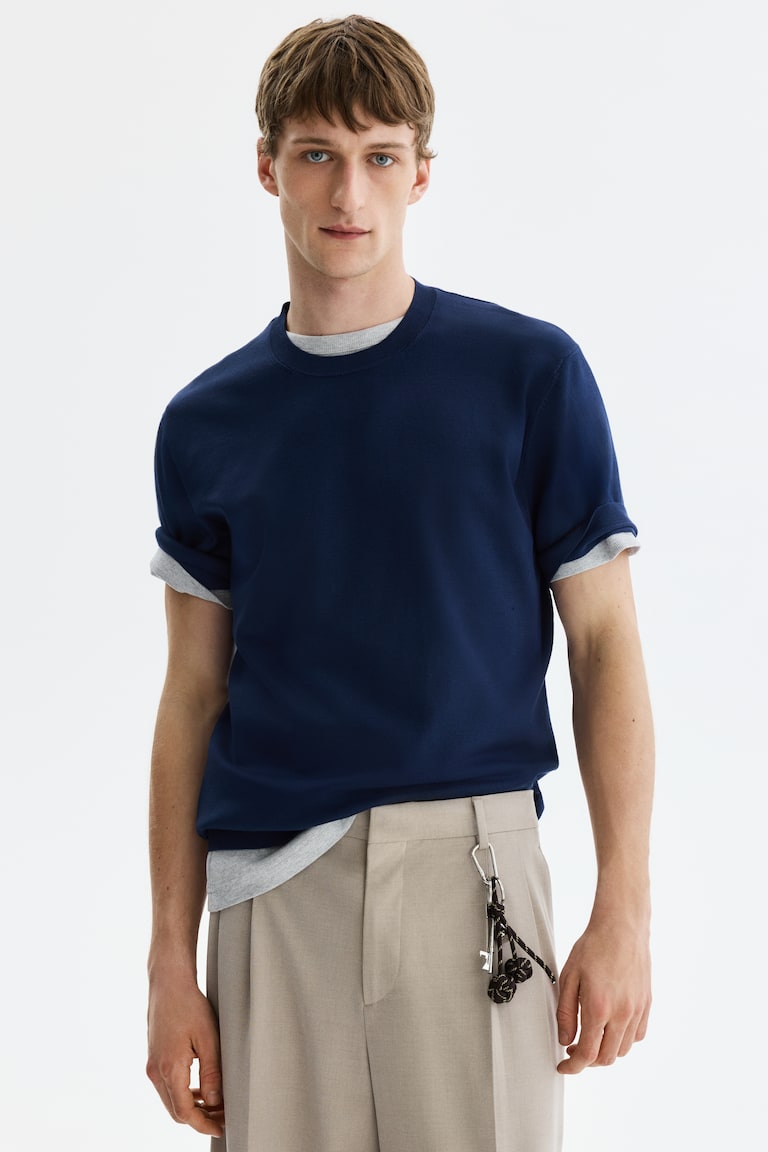 Pletena majica Slim Fit