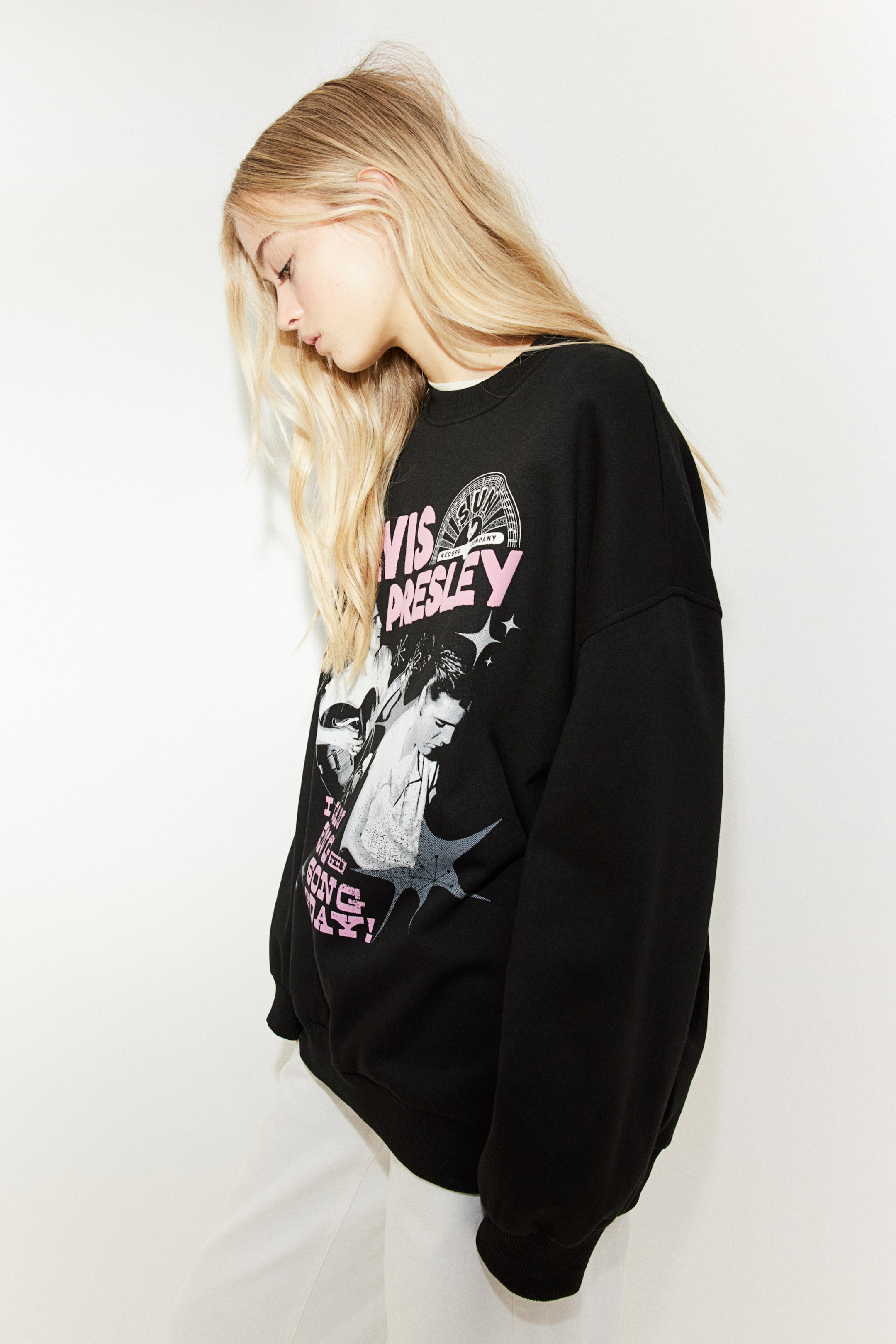 Oversized Printed Sweatshirt