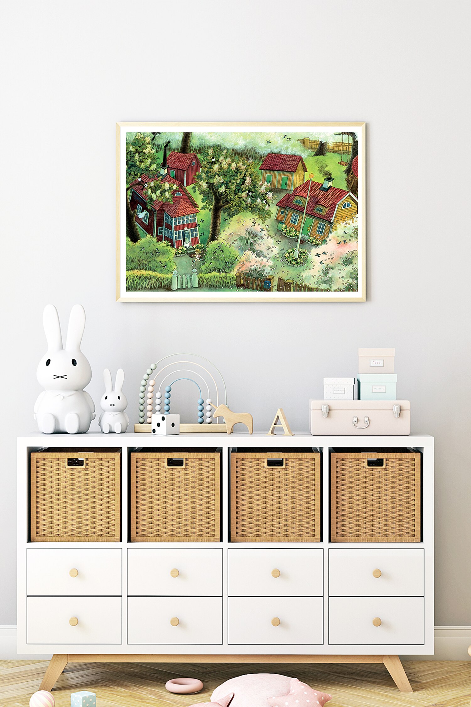 Astrid Lindgren - Running In The Garden - Mehrfarbig