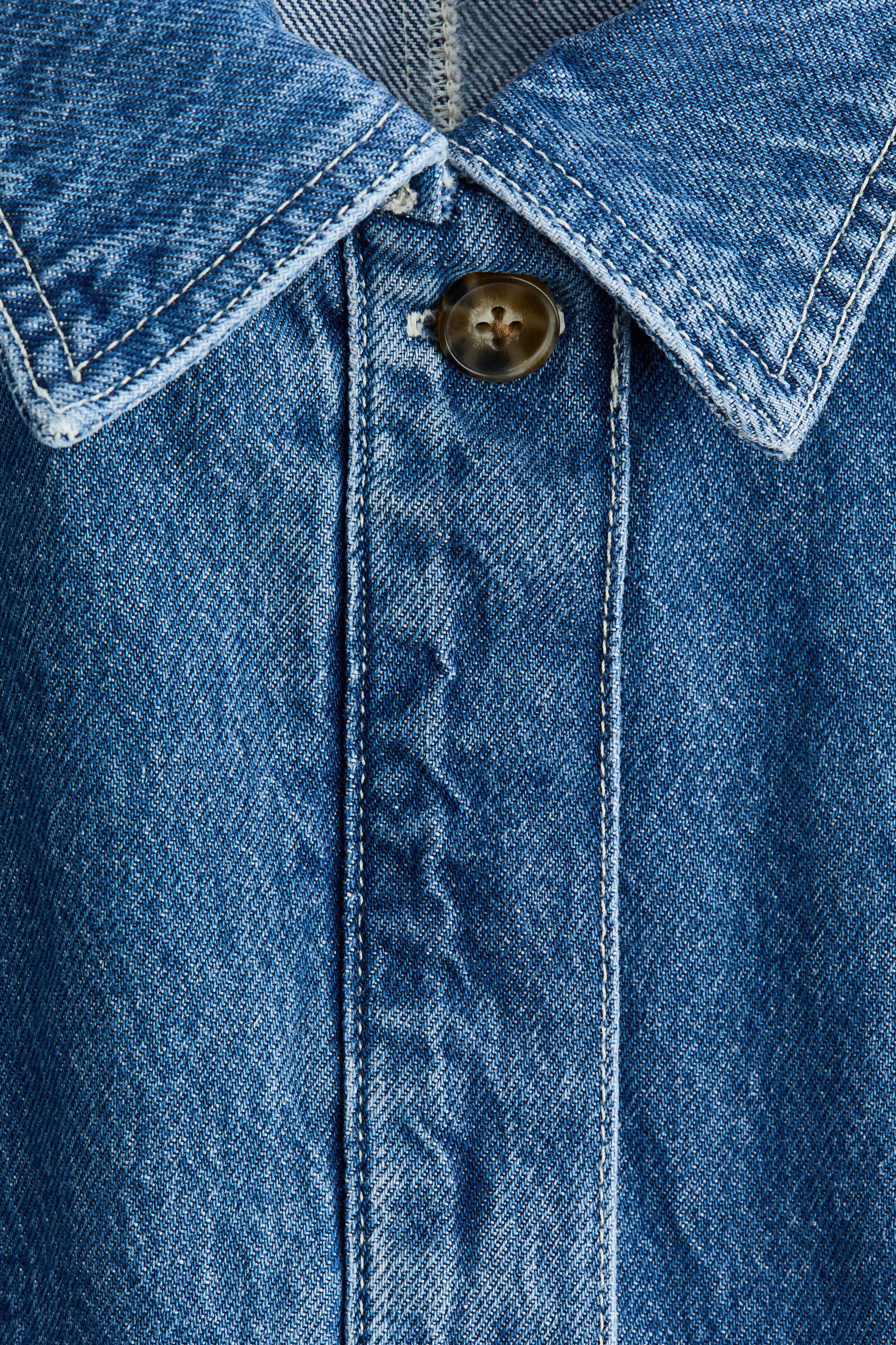 Agrandir l'image: Chemise cintrée en denim - Bleu denim - FEMME | H&M FR 5