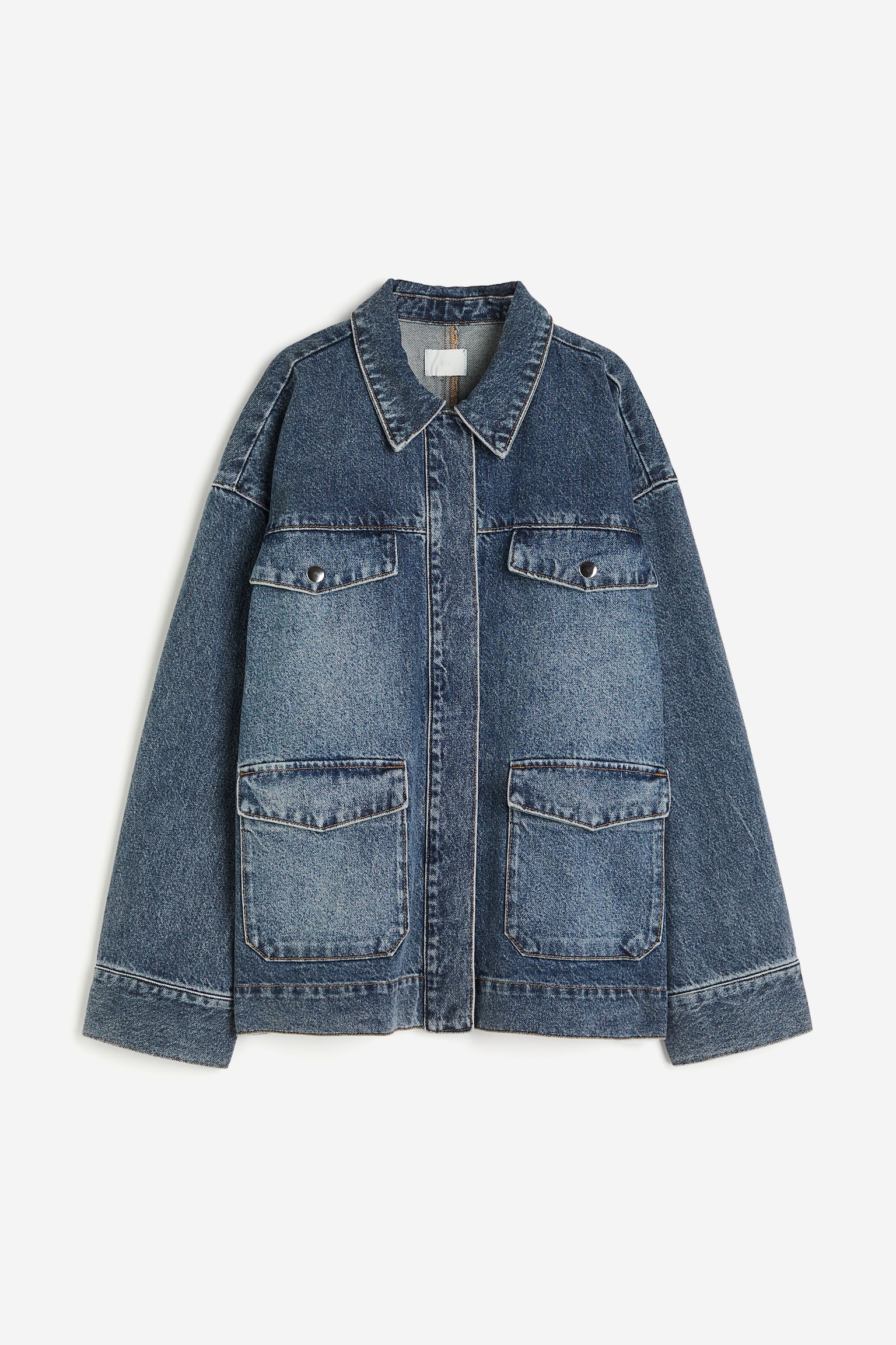 Denim Shirt Jacket - Denim blue/Black/Washed out - 2