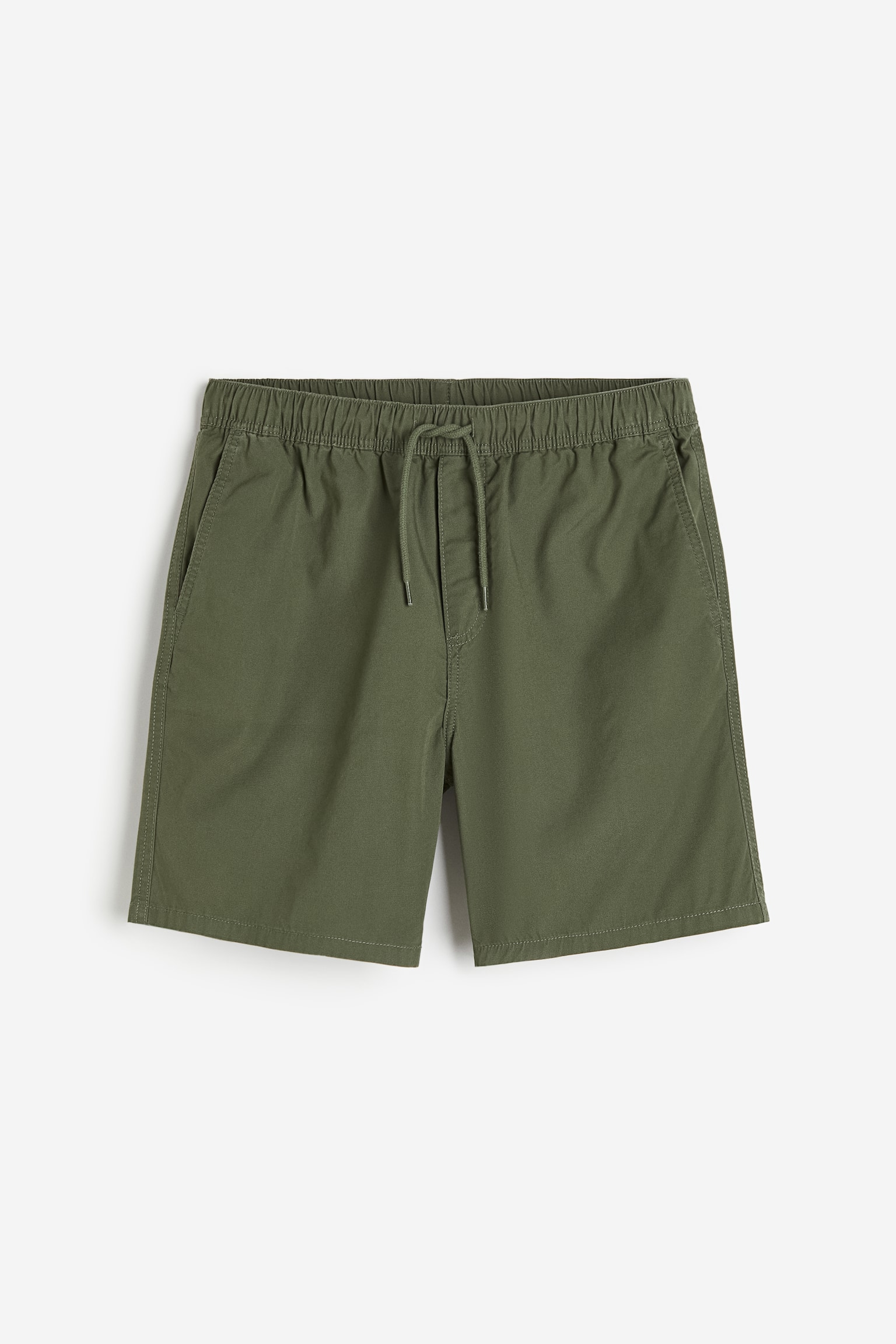 Regular Fit Cotton Shorts - Khaki green/Black/Beige/White/Pink/Khaki green/Turquoise/Light beige - 2