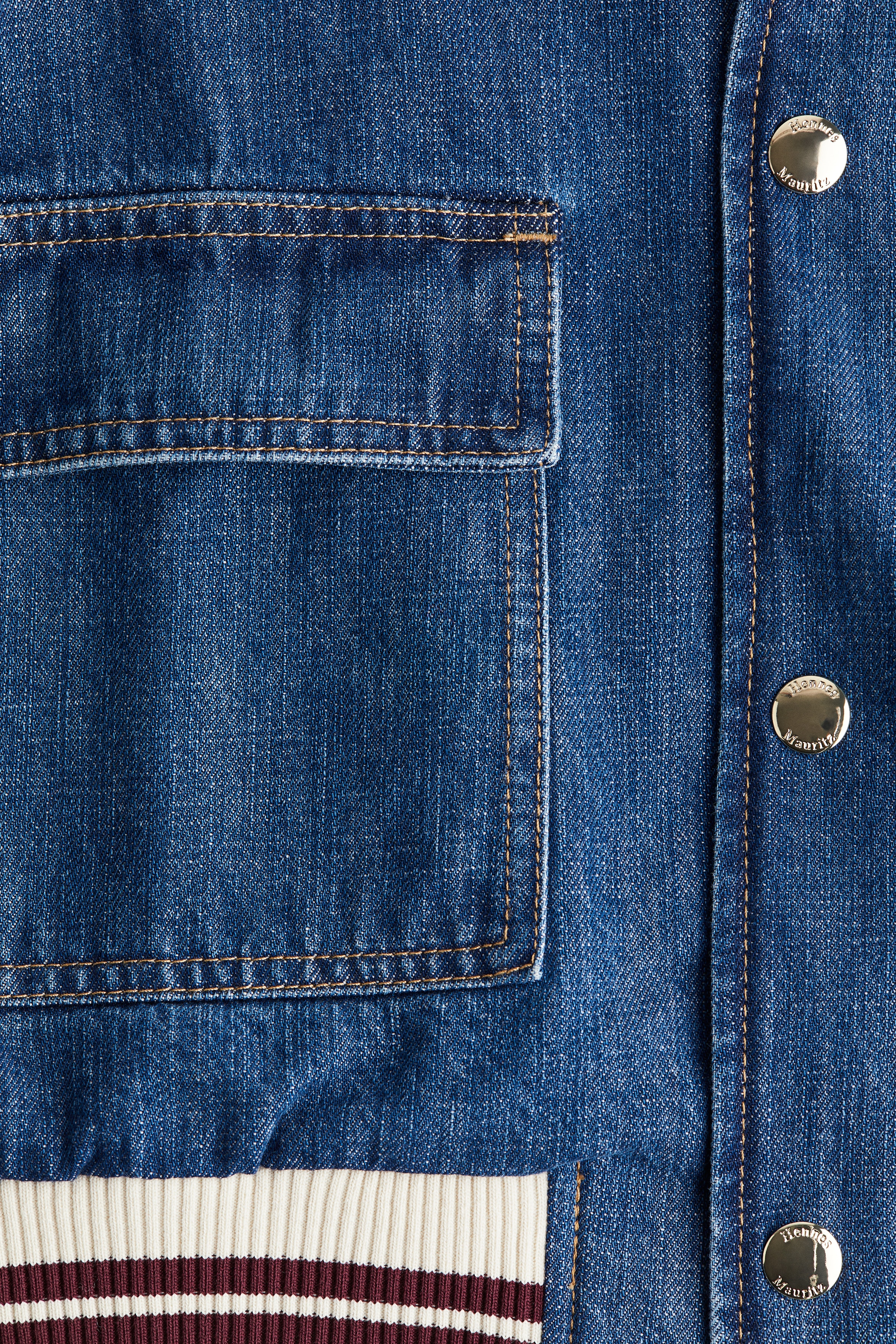 Denim bomber jacket
