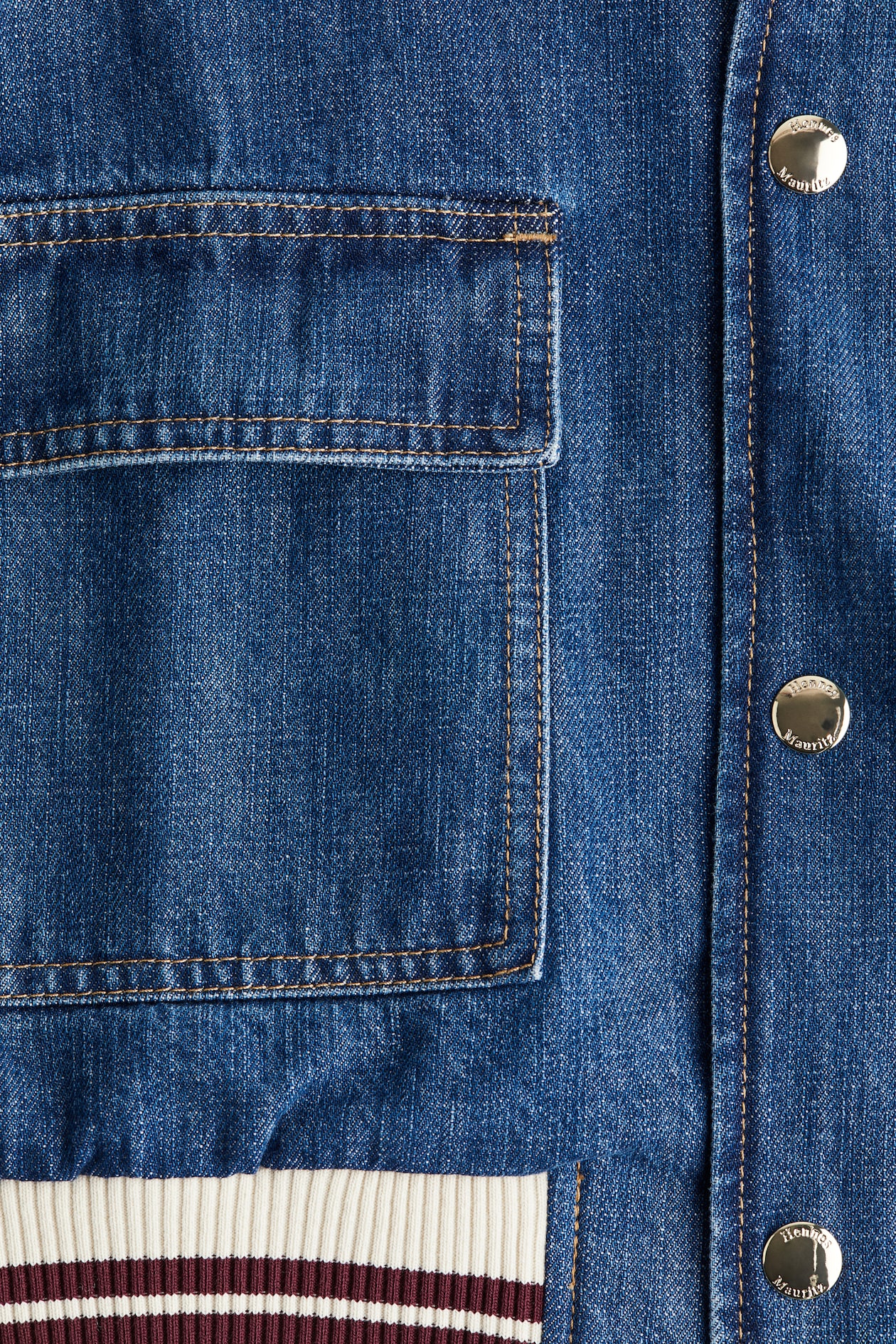 Denim Bomber Jacket - image 4