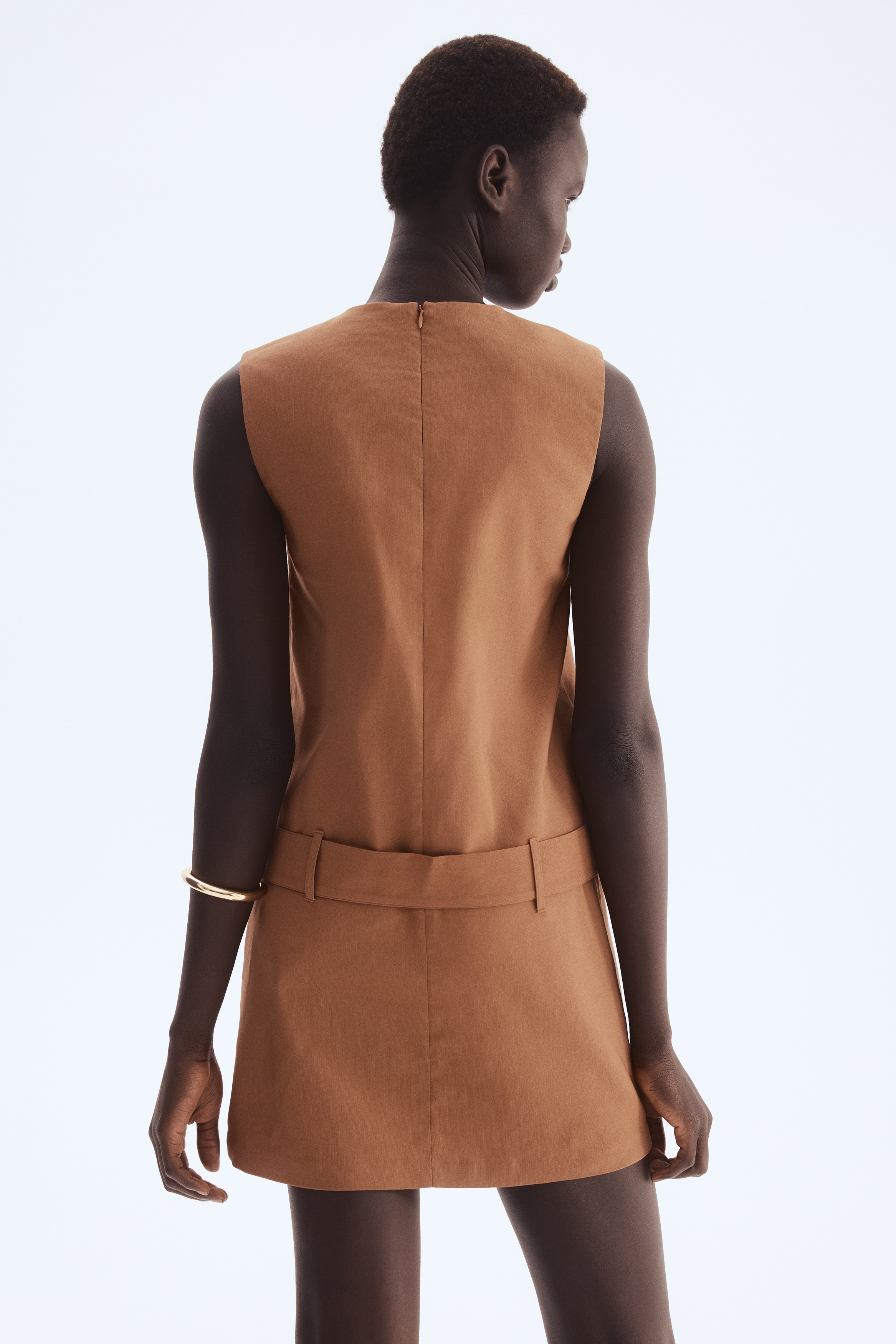 h&m brown mini dress Ladies - Brown Draped Jersey Dress - Size: XS