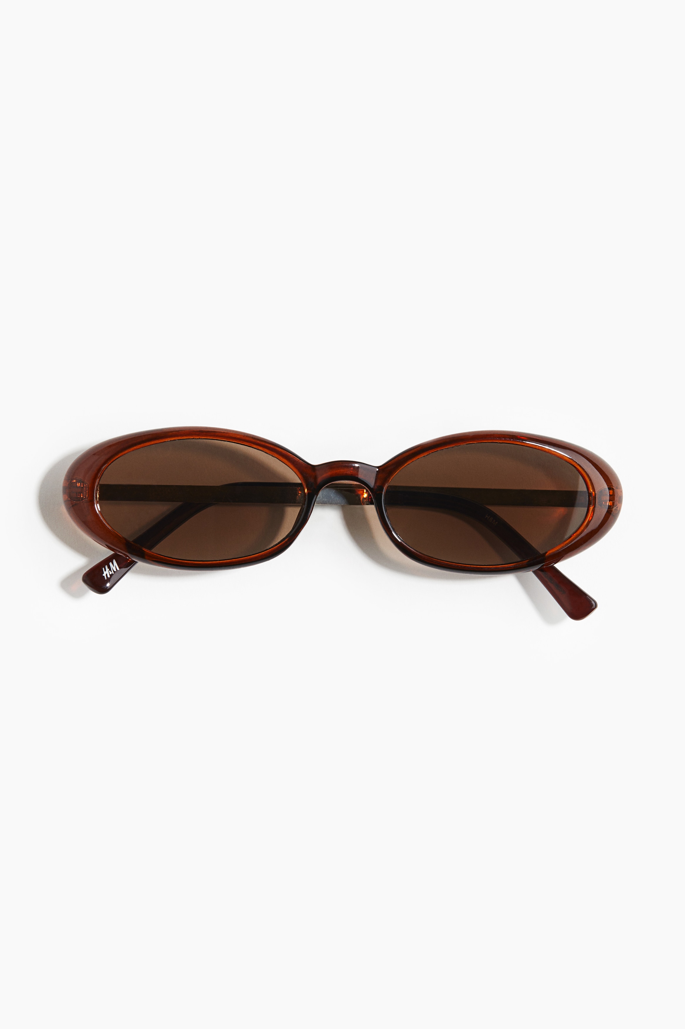 Oval Sunglasses - Brown