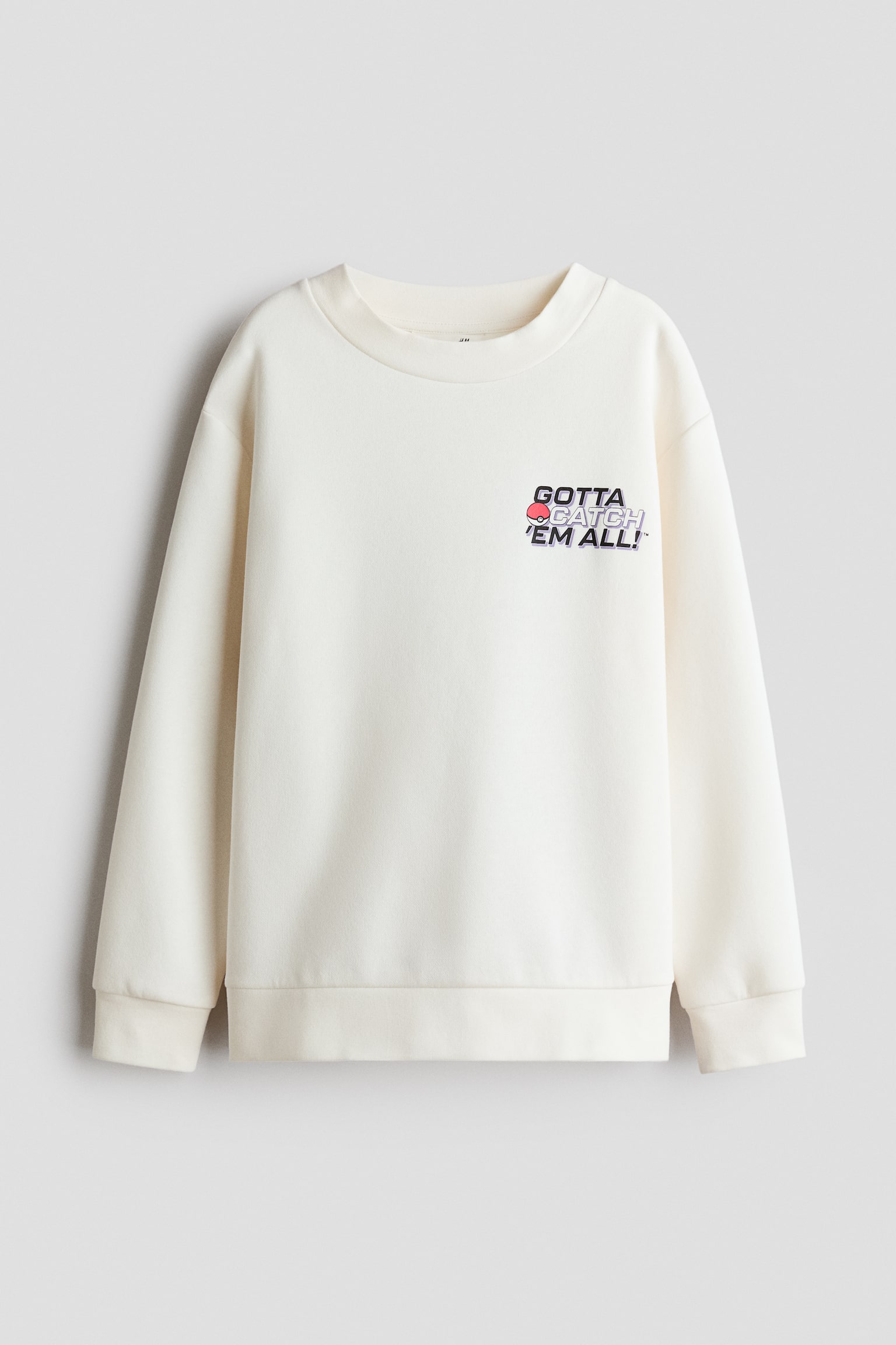 Детская толстовка H&M Printed, цвет: Кремовый — фото 1