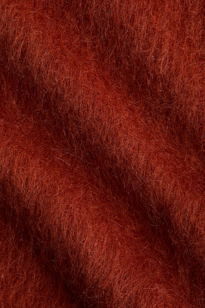 Jersey oversize en mezcla de mohair - Naranja quemado/Beige claro/Verde/Negro/Gris oscuro/Naranja vivo/Beige oscuro/Marrón empolvado/Blanco - 4