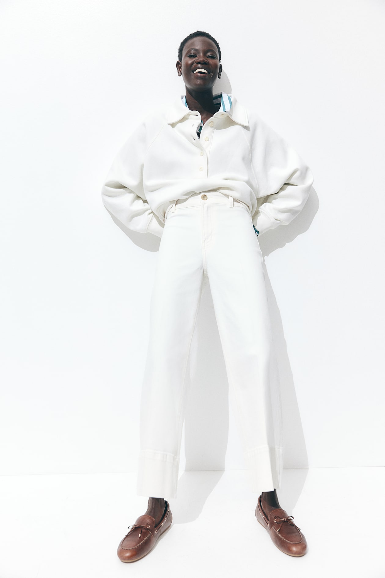 High Rise Wide Leg Cropped Jeans - image 1