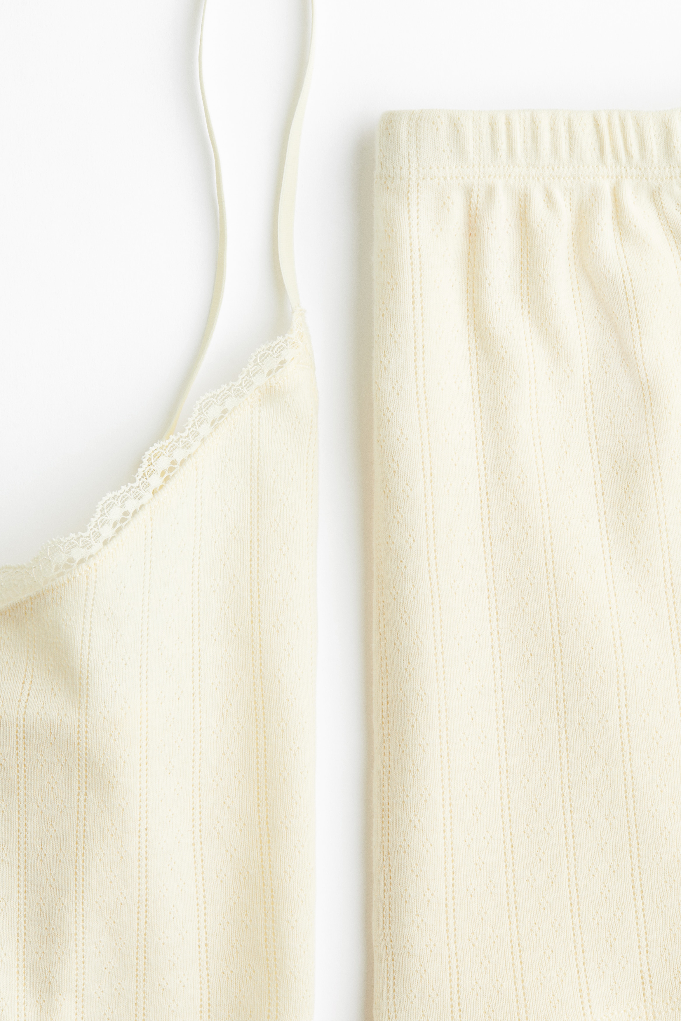 Cotton pointelle pyjamas