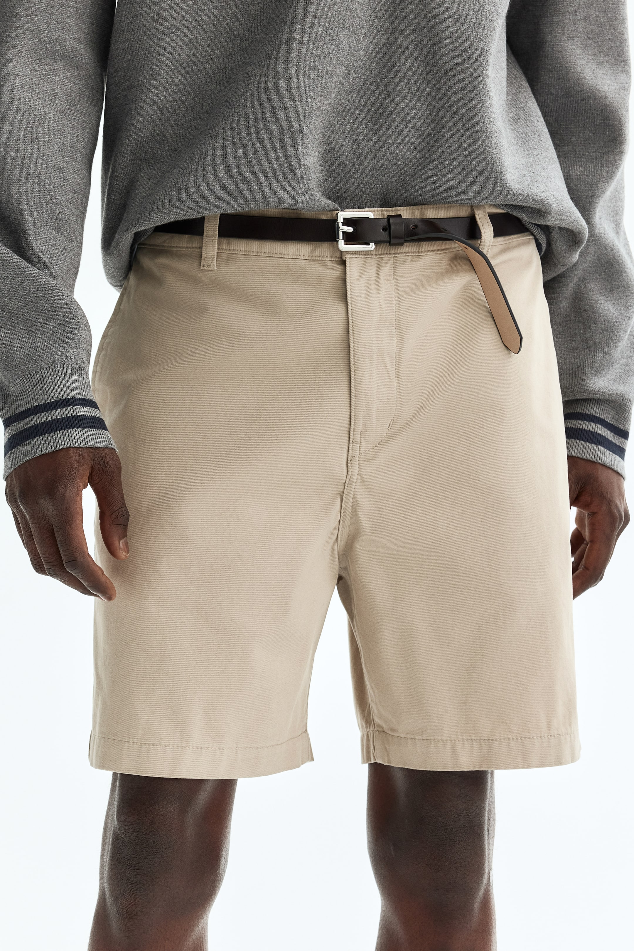 Мужские шорты H&M Relaxed Fit Chino shorts — фото 4