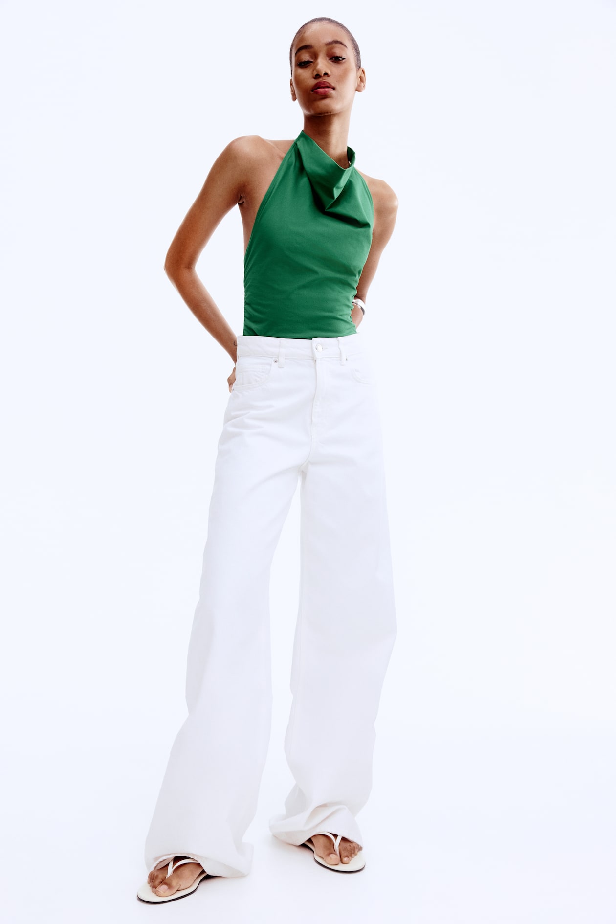 Draped Halterneck Top - image 2