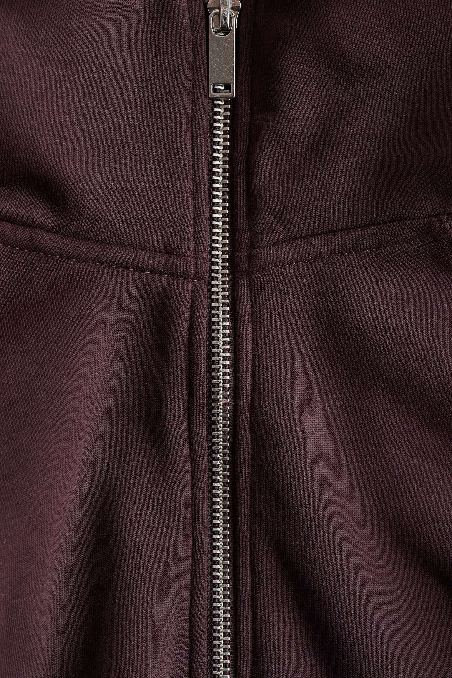 Zip-top sweatshirt - Burgundy/Light greige - 7
