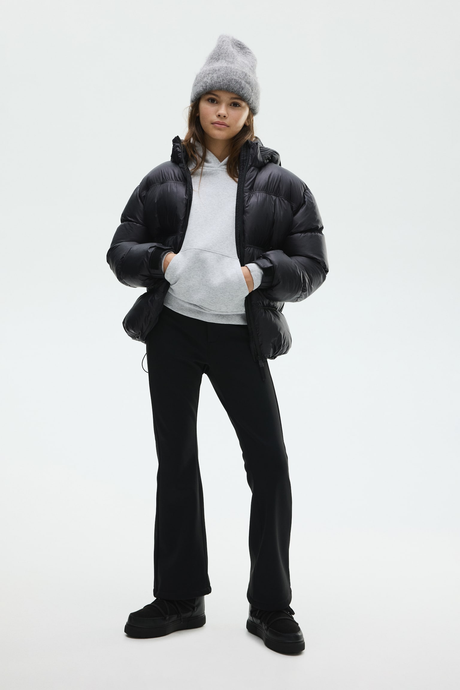 Brushed-inside ski trousers - Black - 4