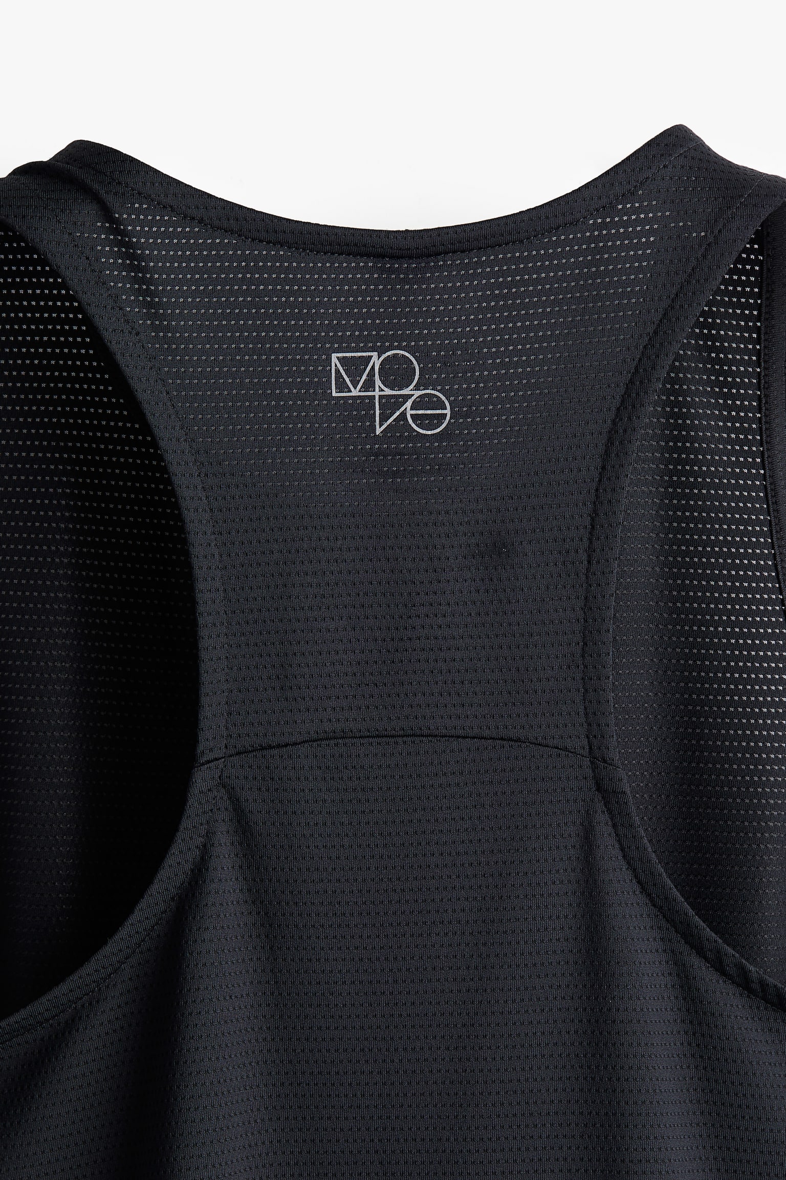 Sports vest top in DryMove™ - Black/Light beige/White - 5