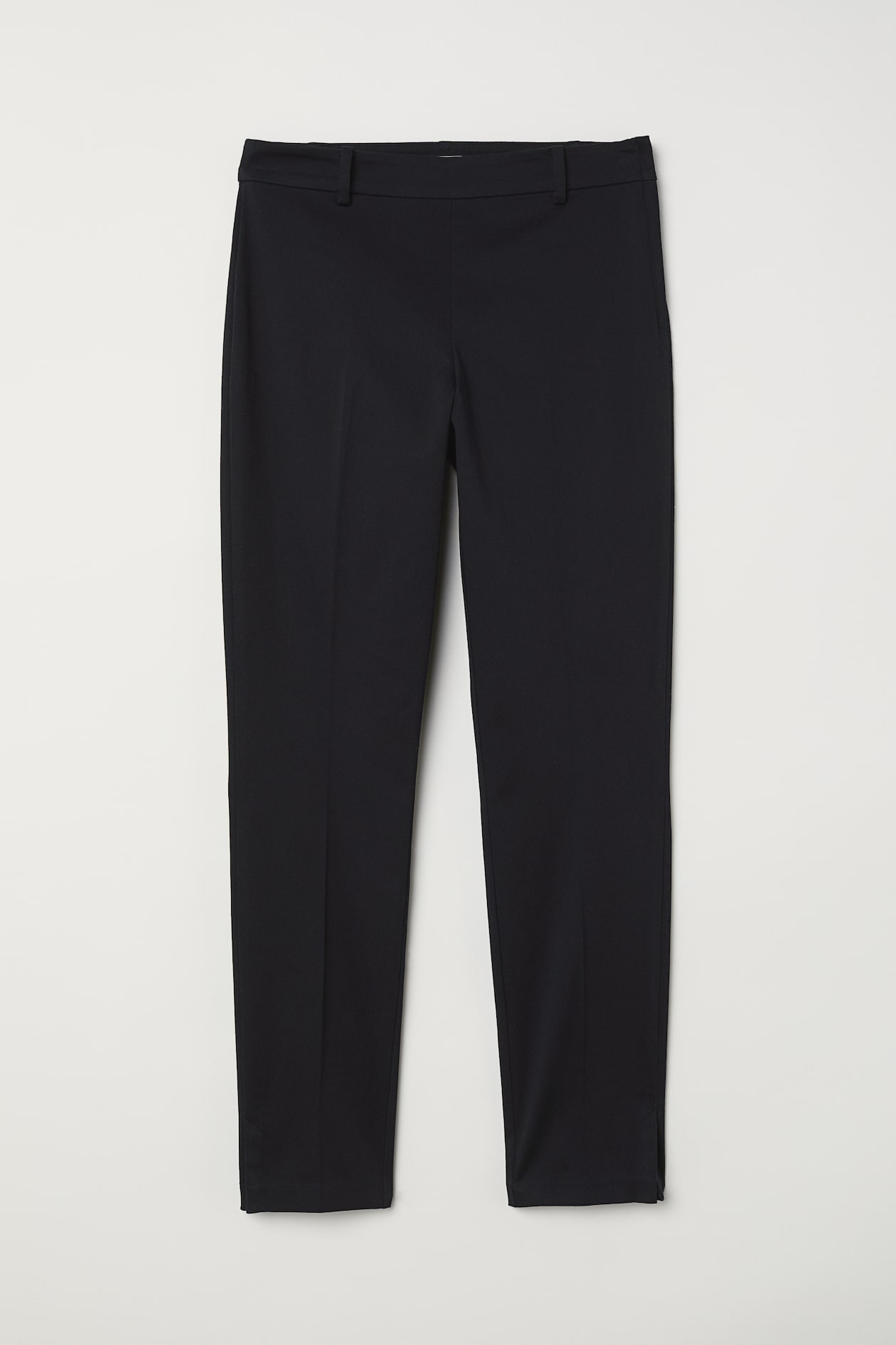 Slacks - Regular waist - Ankle-length - Black - Ladies | H&M US