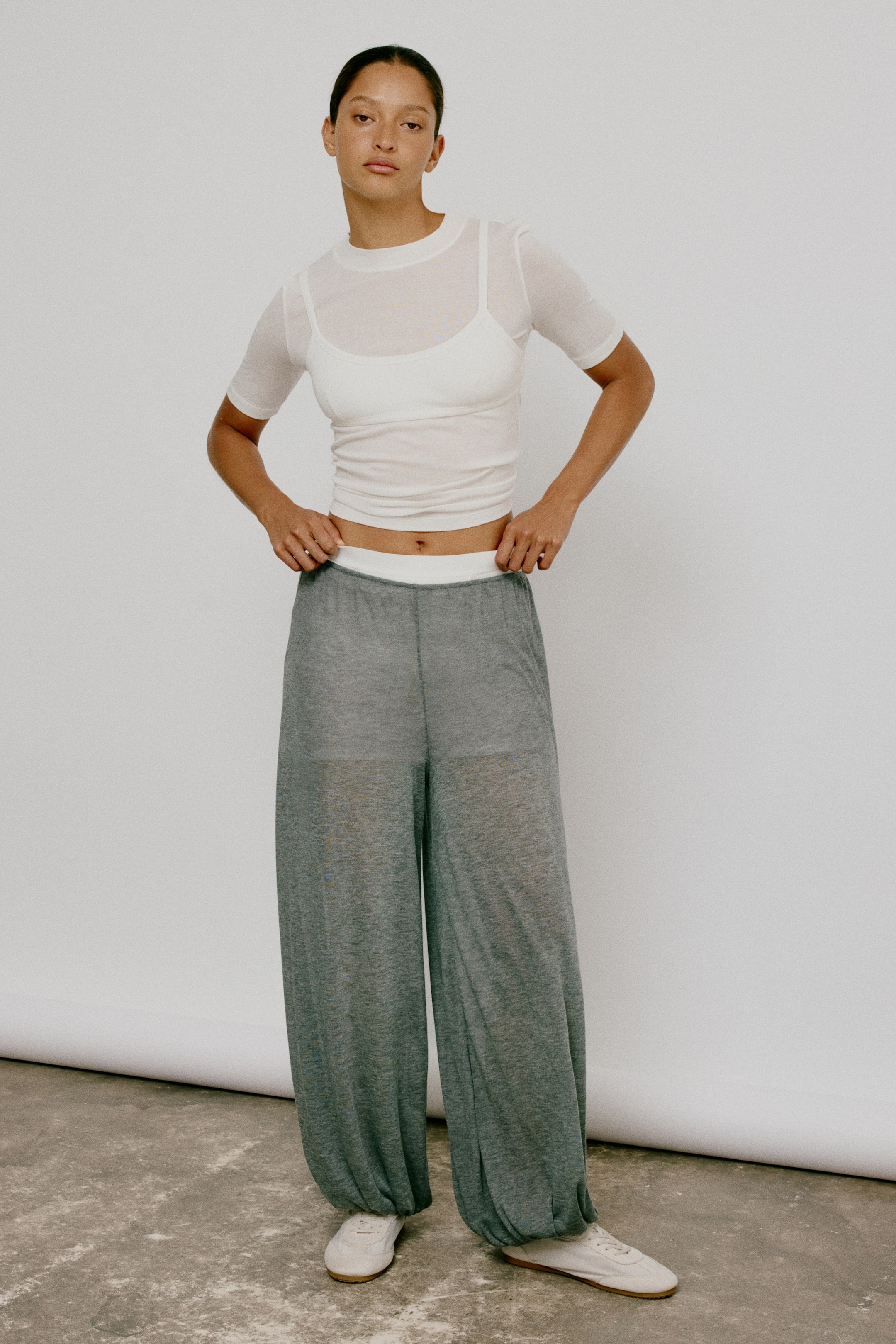 Женские брюки H&M Knit Balloon-Leg Pants — фото 4