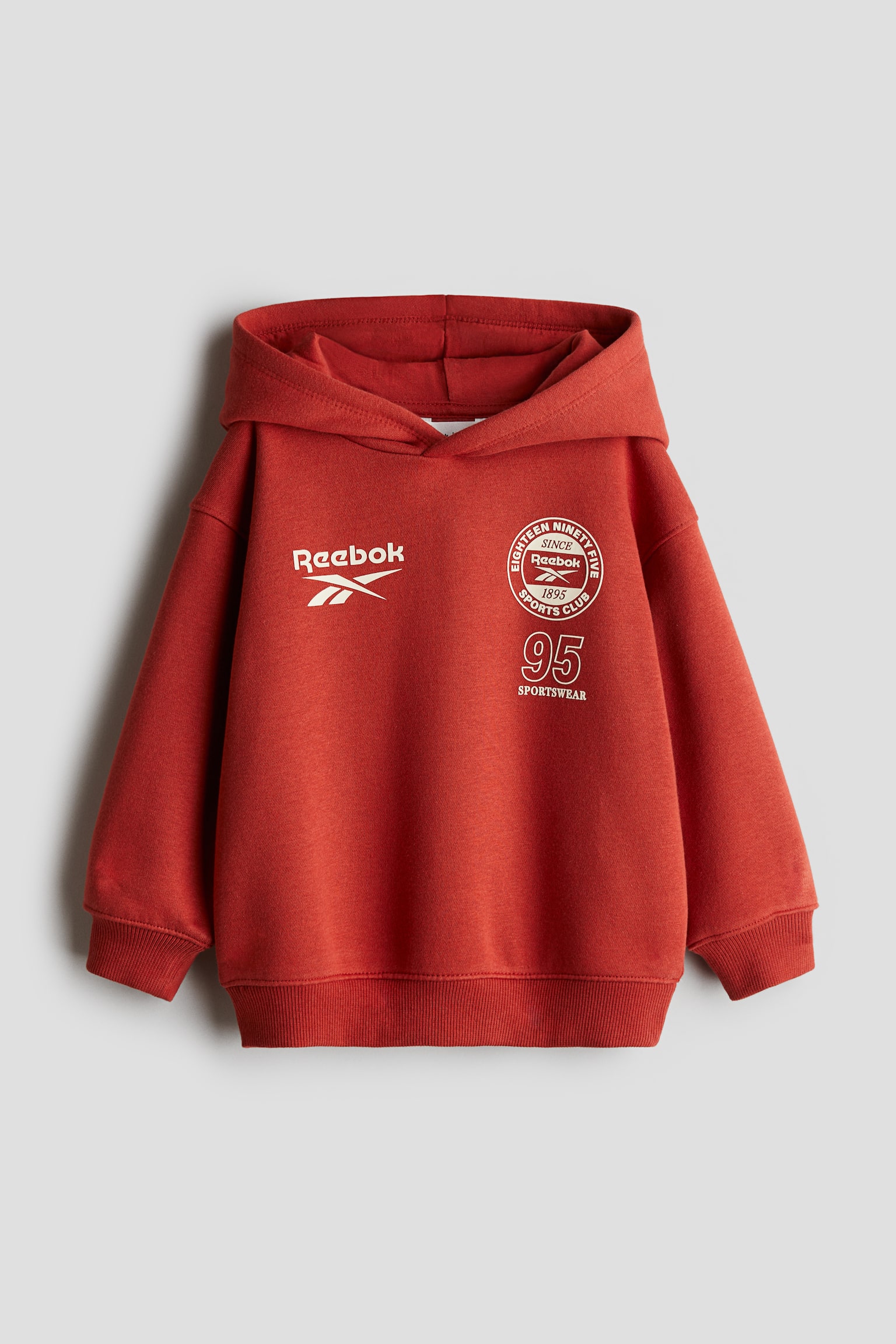 Print-motif hoodie - Red/Reebok - 2