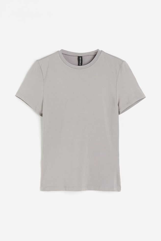 Tætsiddende T-shirt - Lysegrå/Lys beige/Hvid/Sort/dc - 2