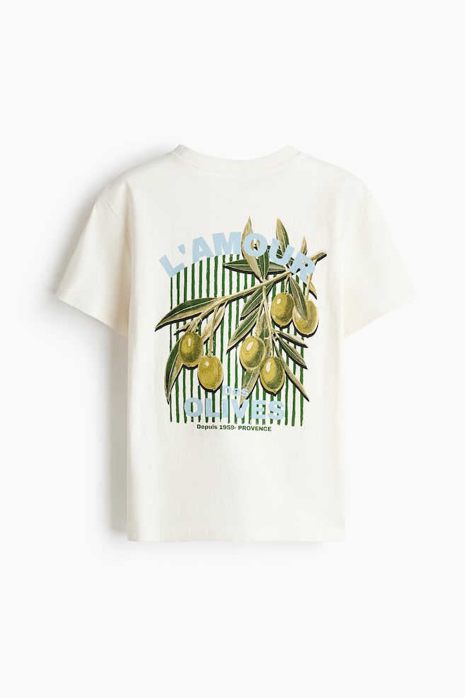 Printed T-shirt - White/Olives/Cream/Rome/Light beige/Clementines/Red/Athletic/Black/Italia/Light blue/Ragazza/Navy blue/Italian Riviera/Light grey marl/Amour - 4