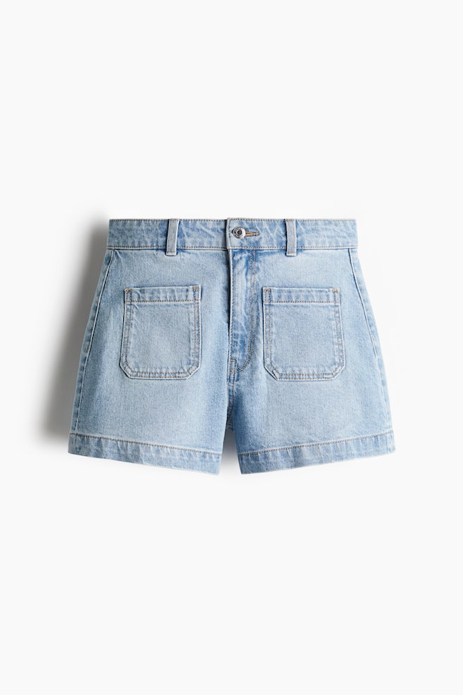 Denim Shorts - Light denim blue - 1