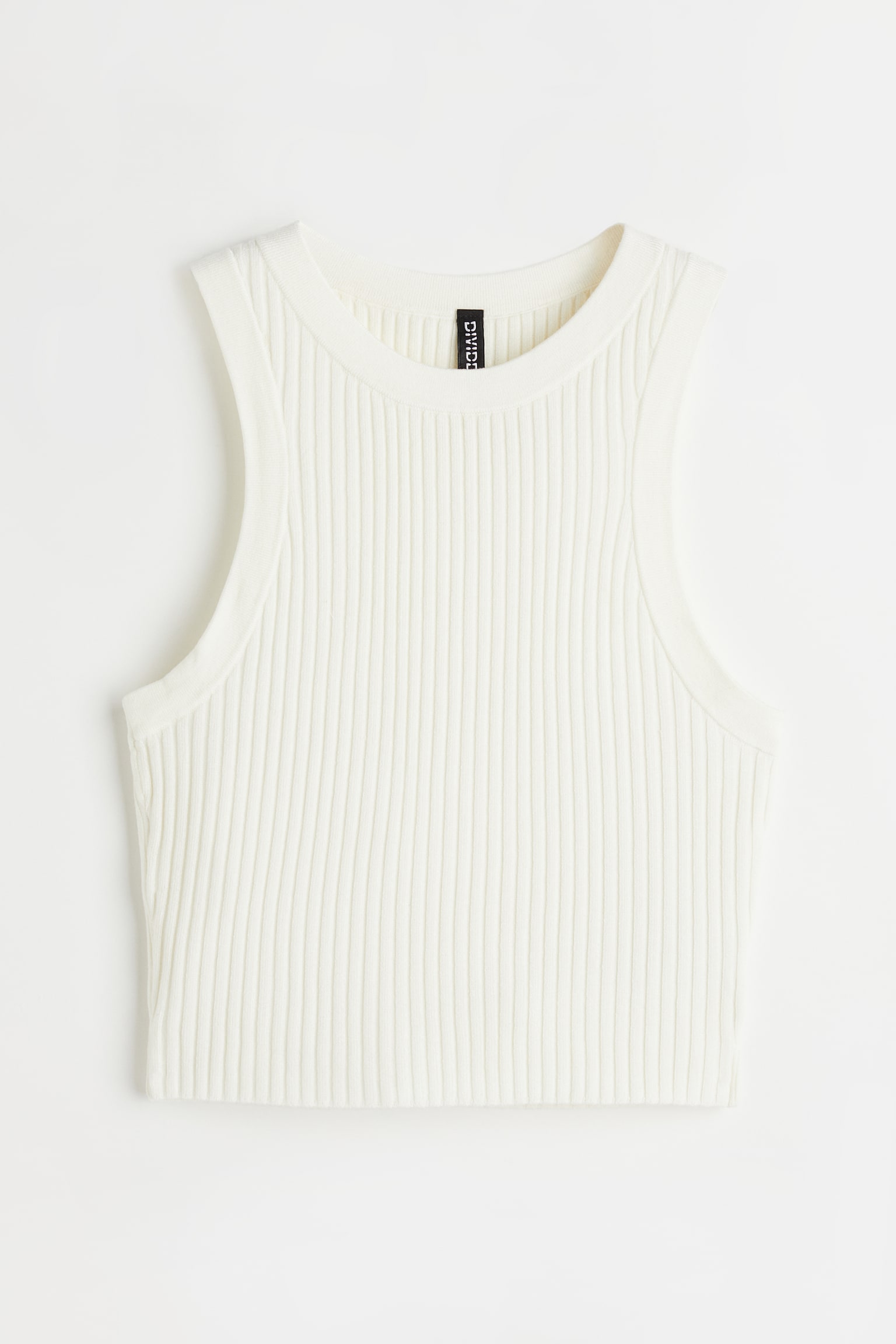 Rib Knit Tank - White/Blue/Light blue/Bright blue/Black/Light purple/Green/Beige - 1