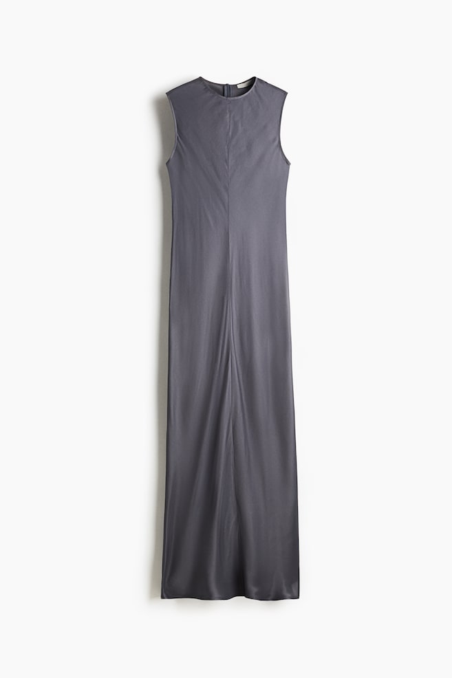 Vestido largo - Gris oscuro - 1
