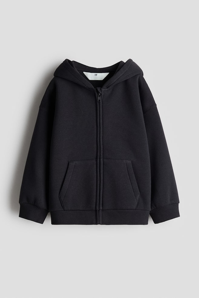 Brushed-Inside Hooded Jacket - Black/Navy blue/Light blue/Light gray melange/Beige - 1