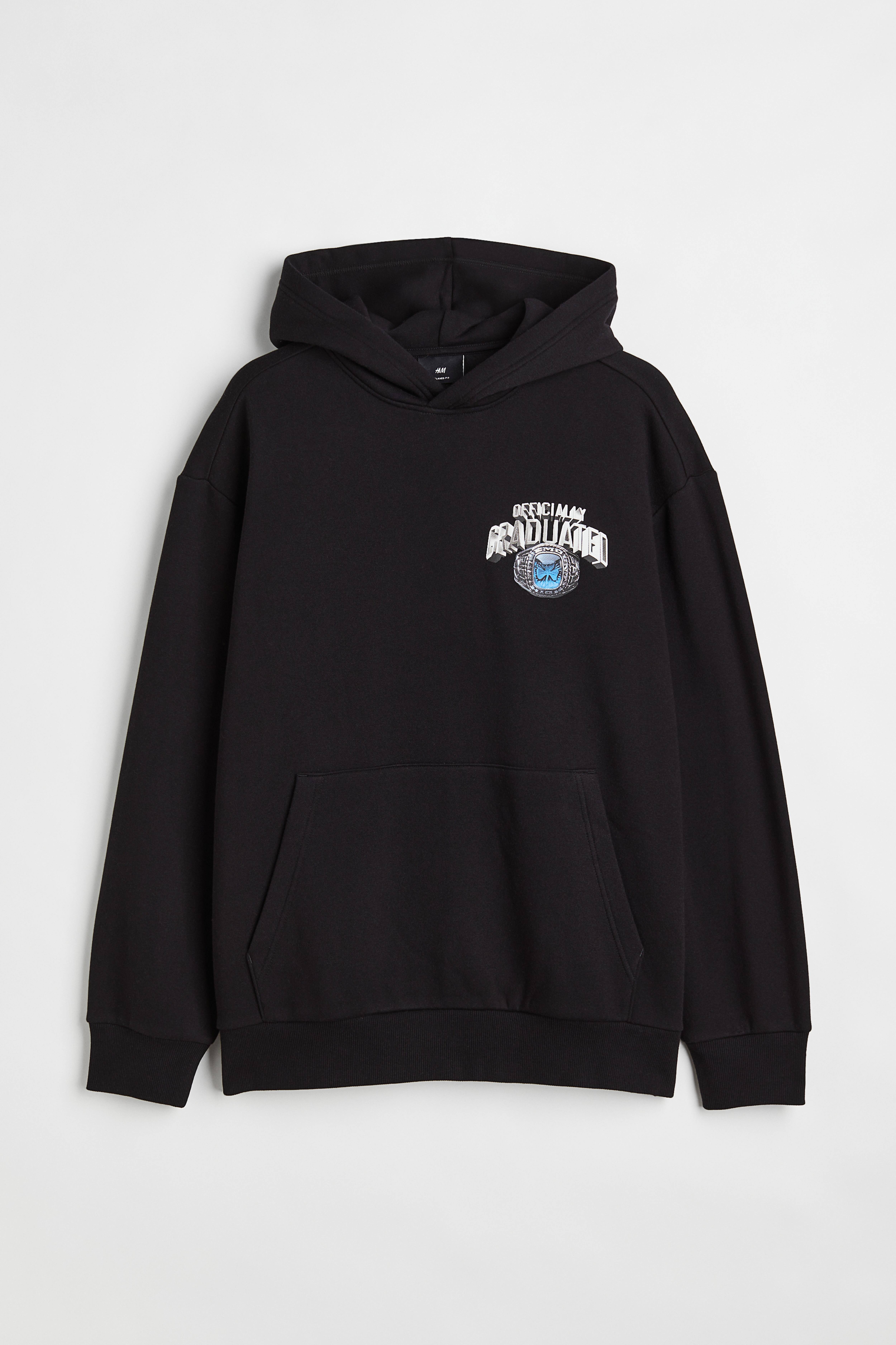 Hm black hoodie best sale