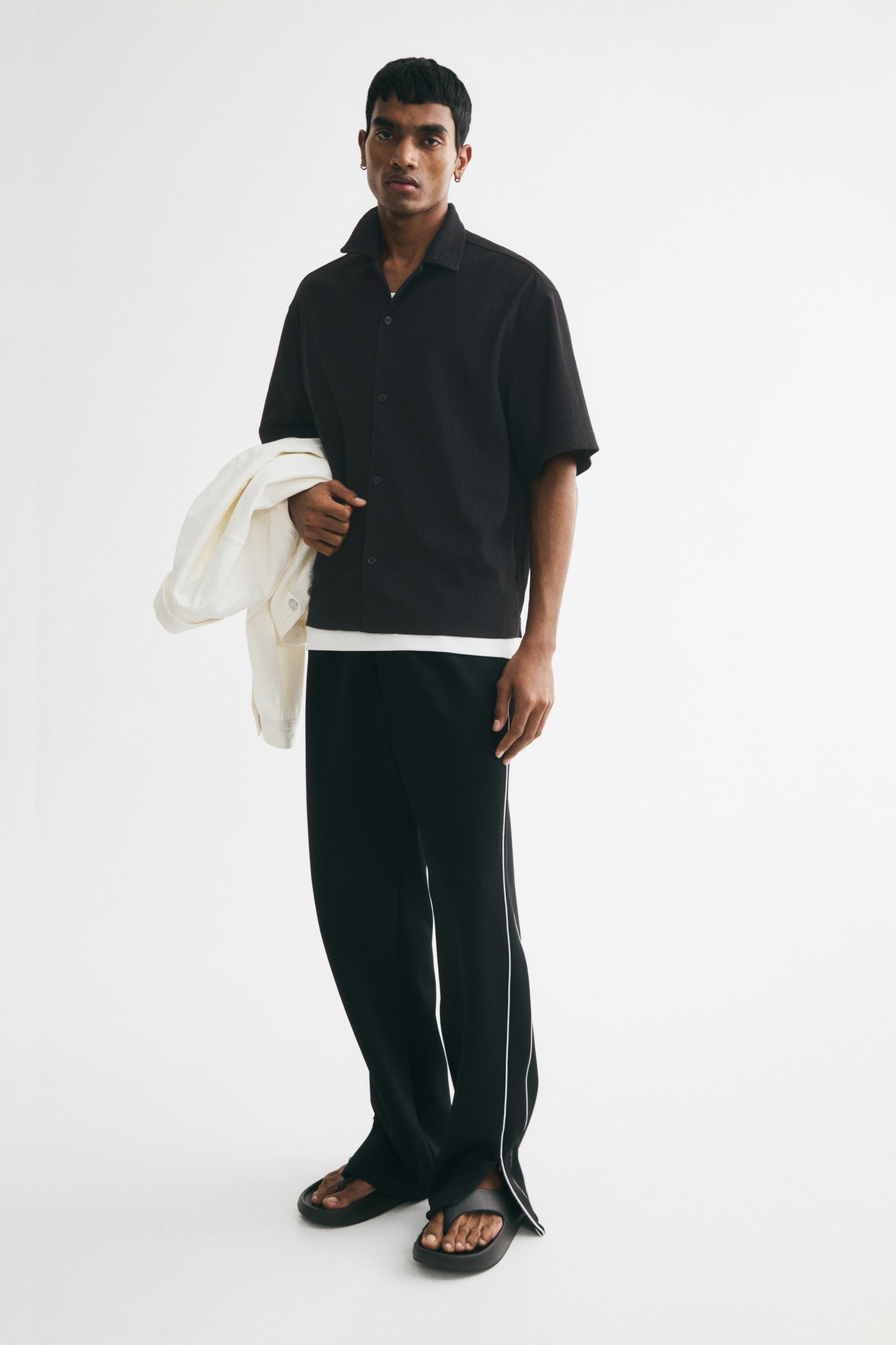 Мужские рубашки H&M Relaxed-Fit Resort Shirt — фото 5