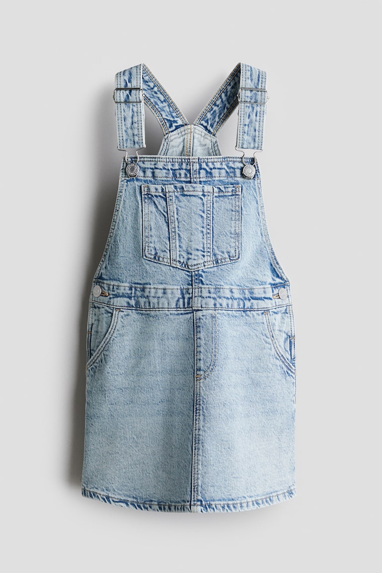 h and m overall dress Divided h&m denim Overall dress in soft cotton denim with a pattern H&M overalls dress jumper denim