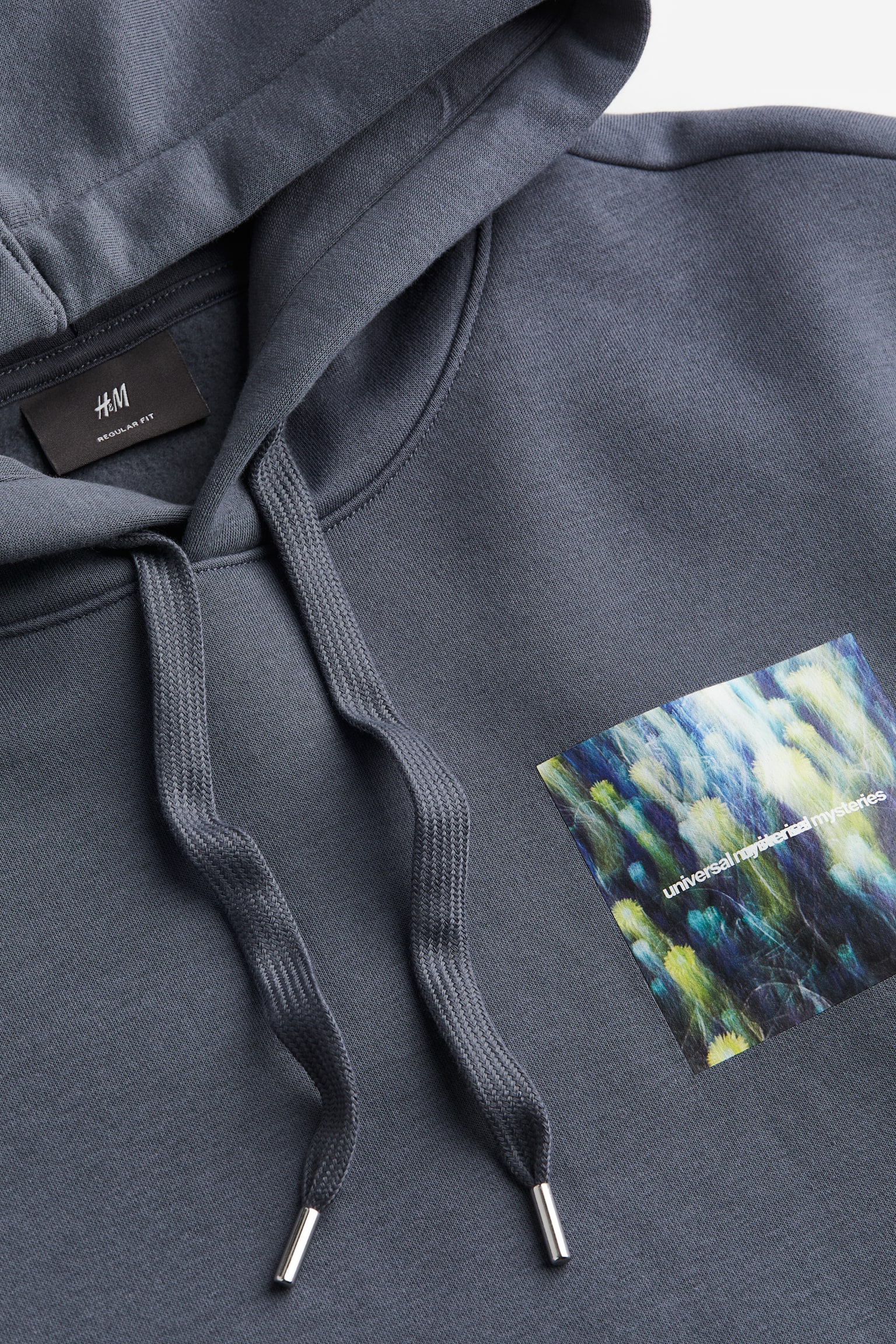 Regular Fit Print Hoodie - Dark grey/Universal Mysteries/Light beige/Dark blue/Dark red - 5