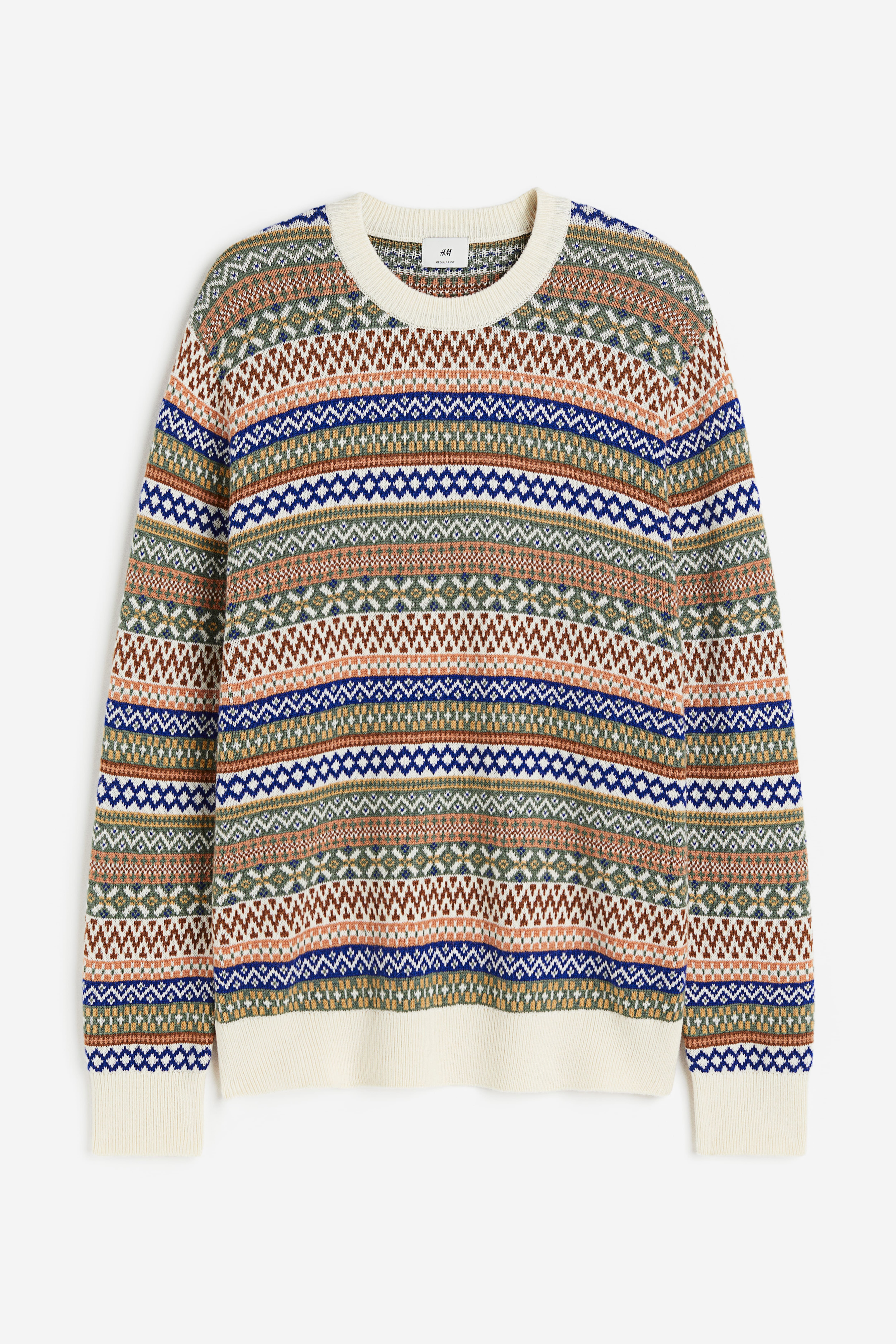 Jacquard knit sweater h&m best sale