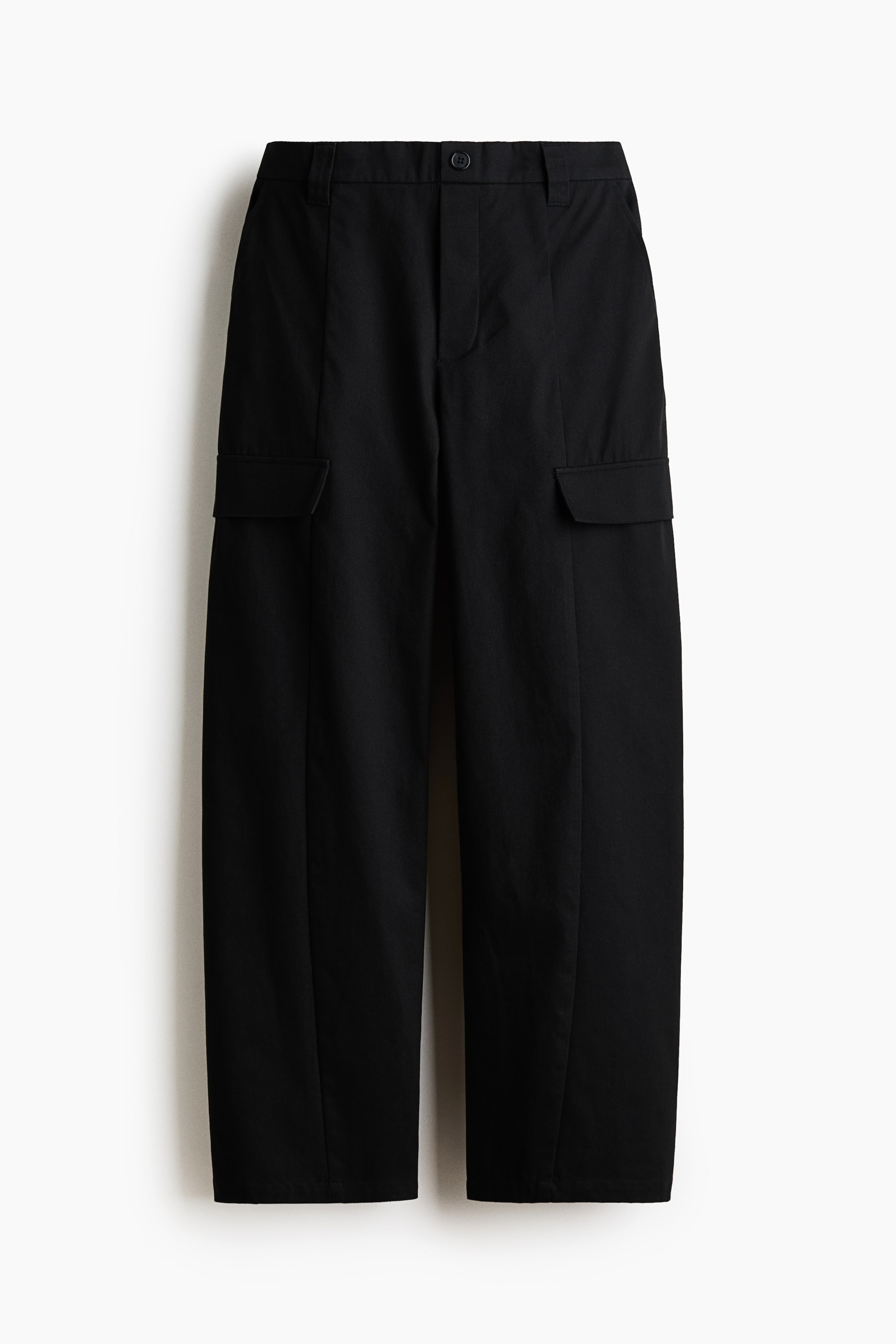 Barrel-Leg Cargo Pants