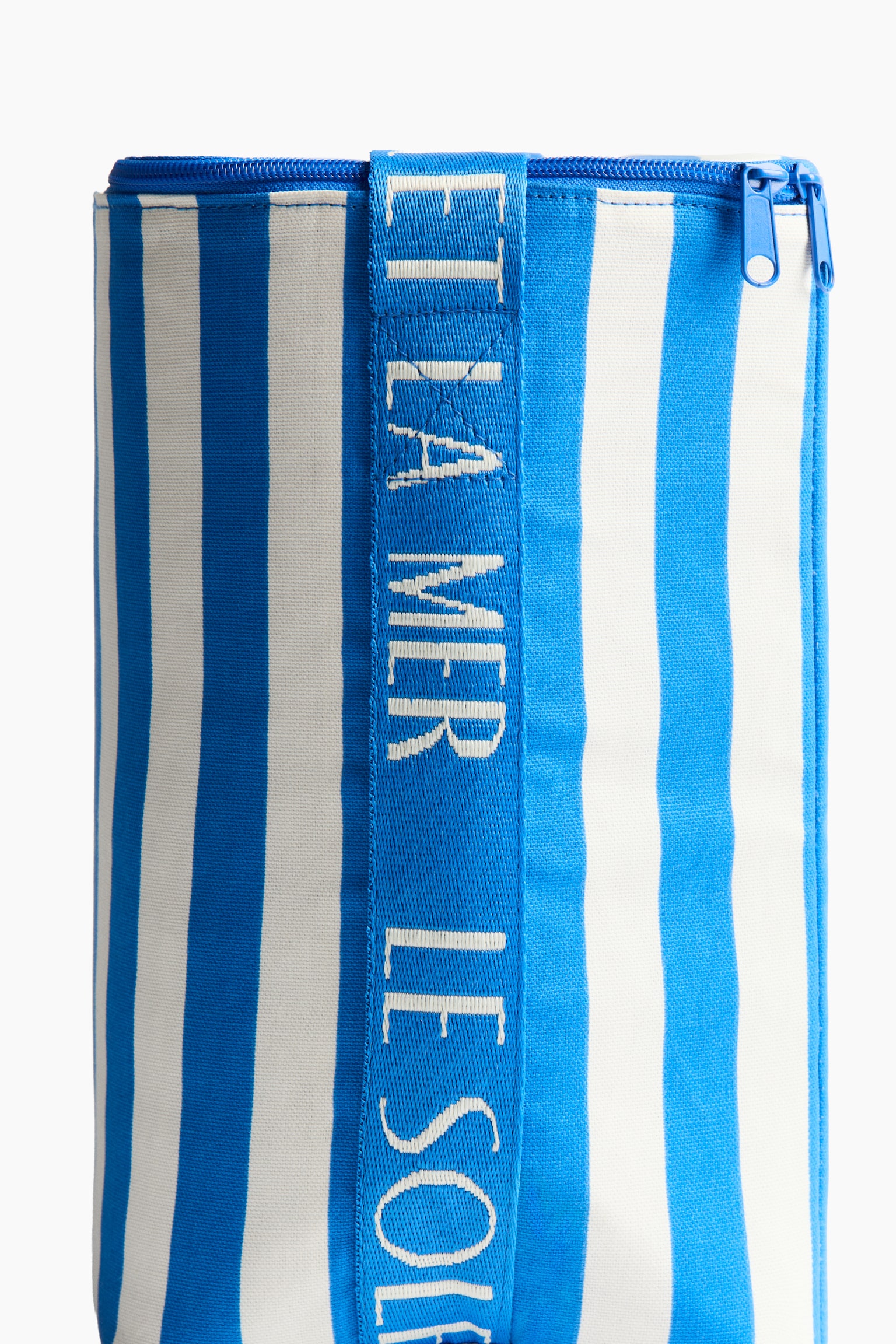 Water-repellent cool bag - Blue/Striped/Dark green/Striped/Light beige/Striped - 4