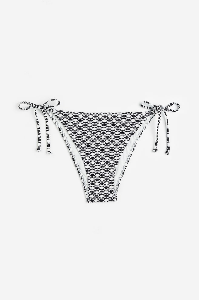 Bragas de bikini tanga - Negro/Diseño/Negro - 1