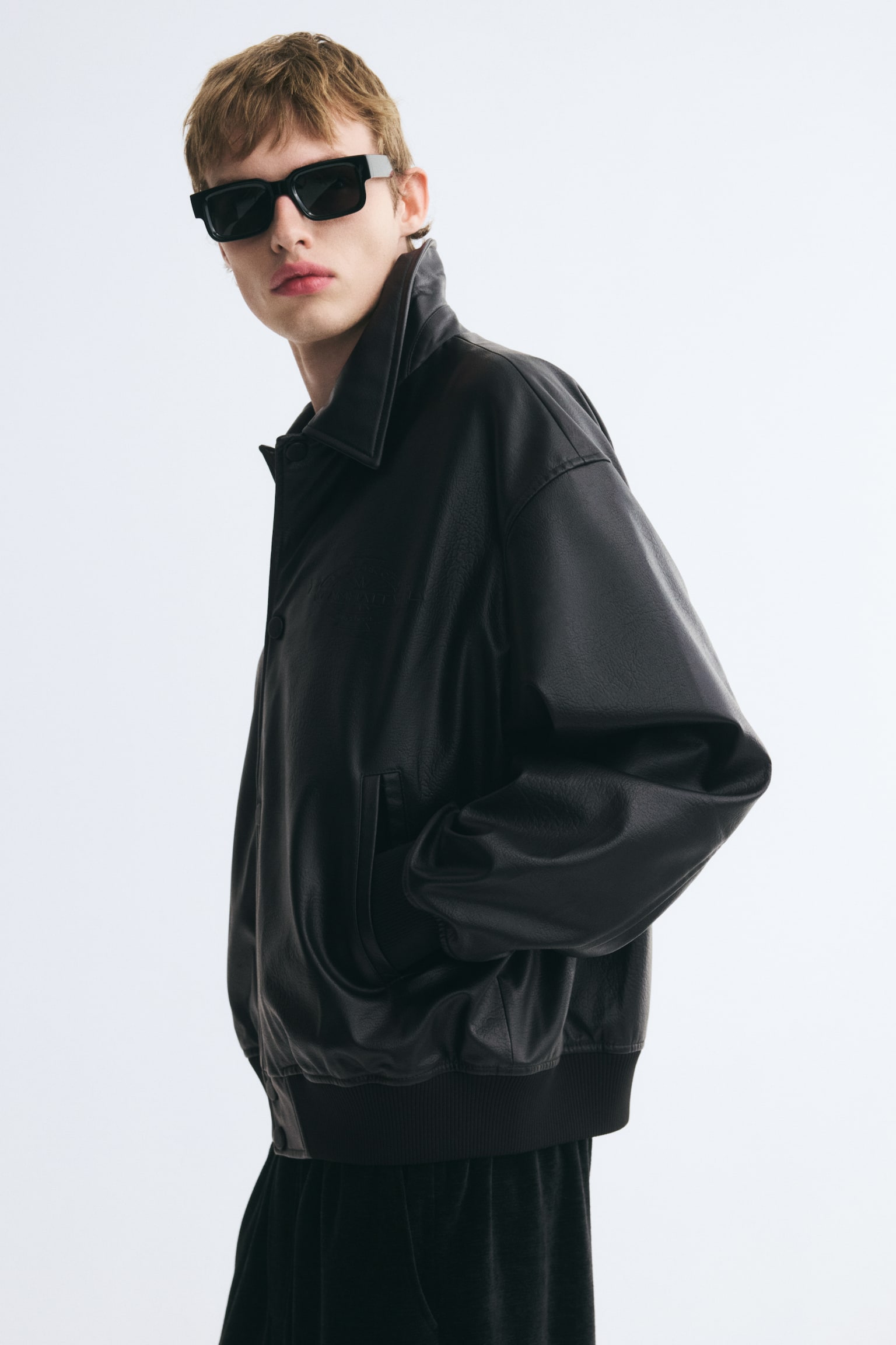 Мужская куртка H&M Blouson, цвет: Чёрный — фото 6
