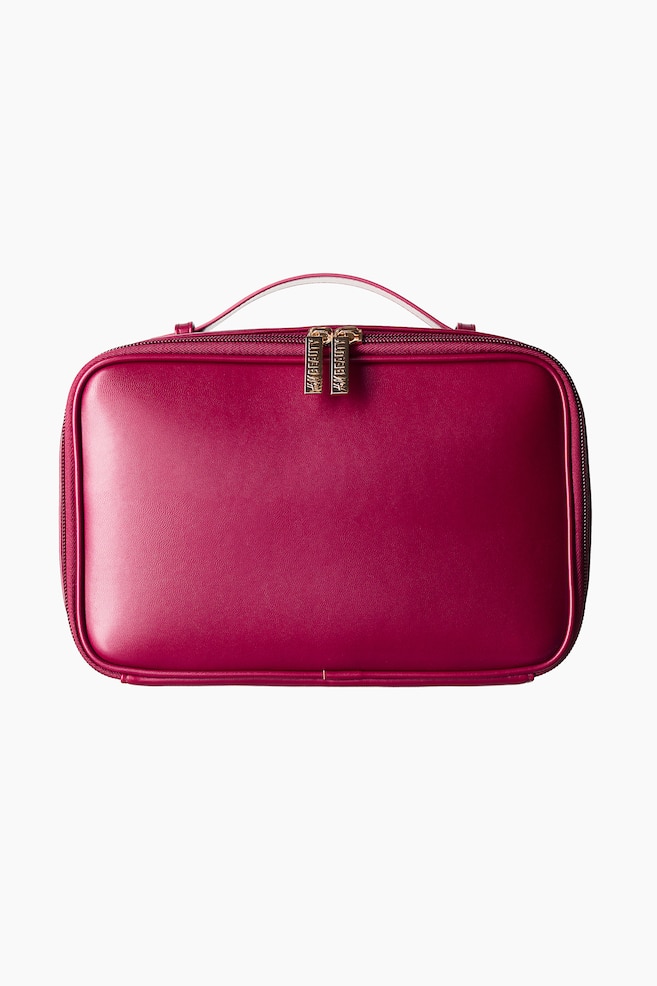 Toiletry Bag - Dark cerise/Black/Cream - 1