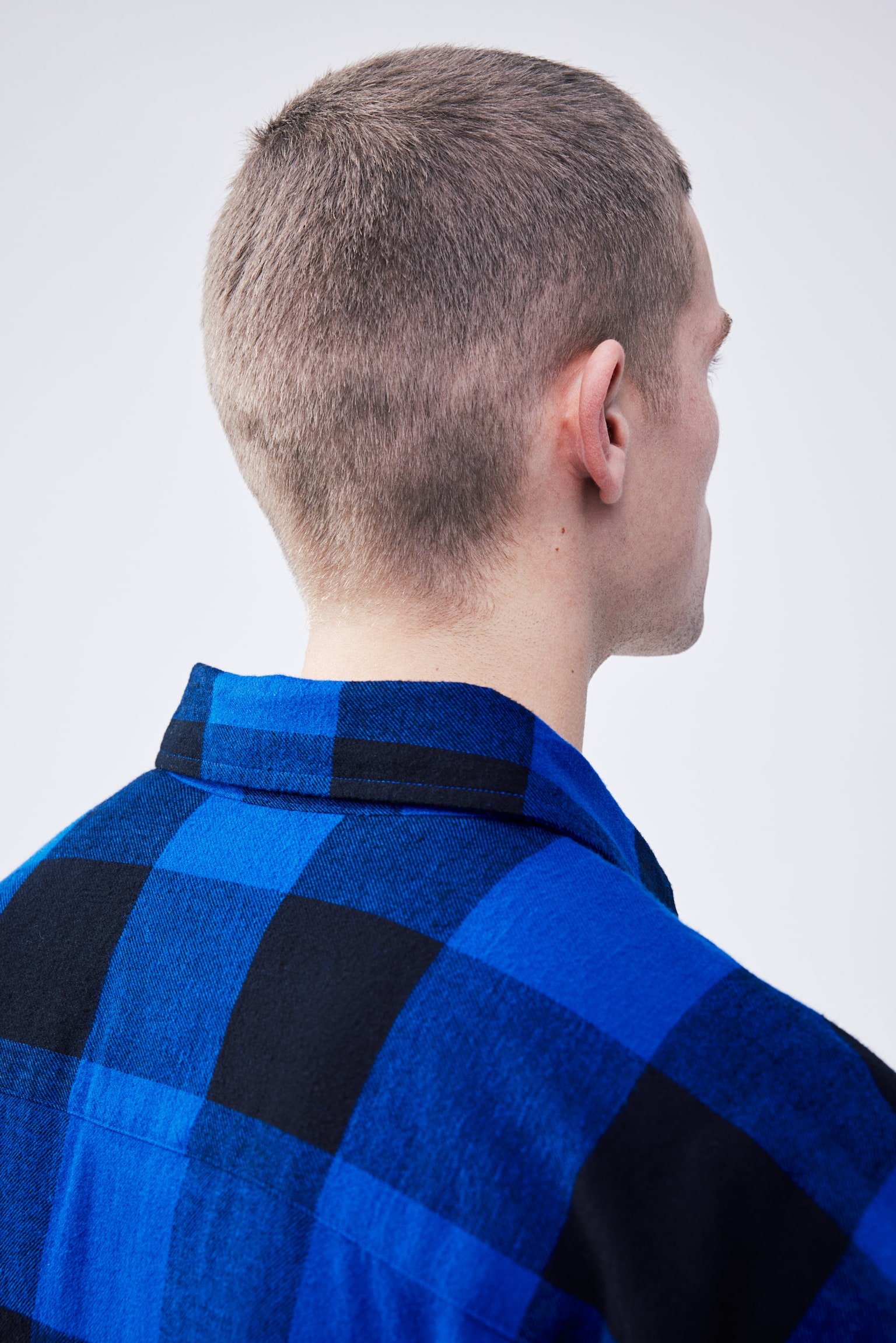 Relaxed Fit Flannel Shirt - Blue/Check/Red/Check/Black/Check/Dark grey/Check - 5