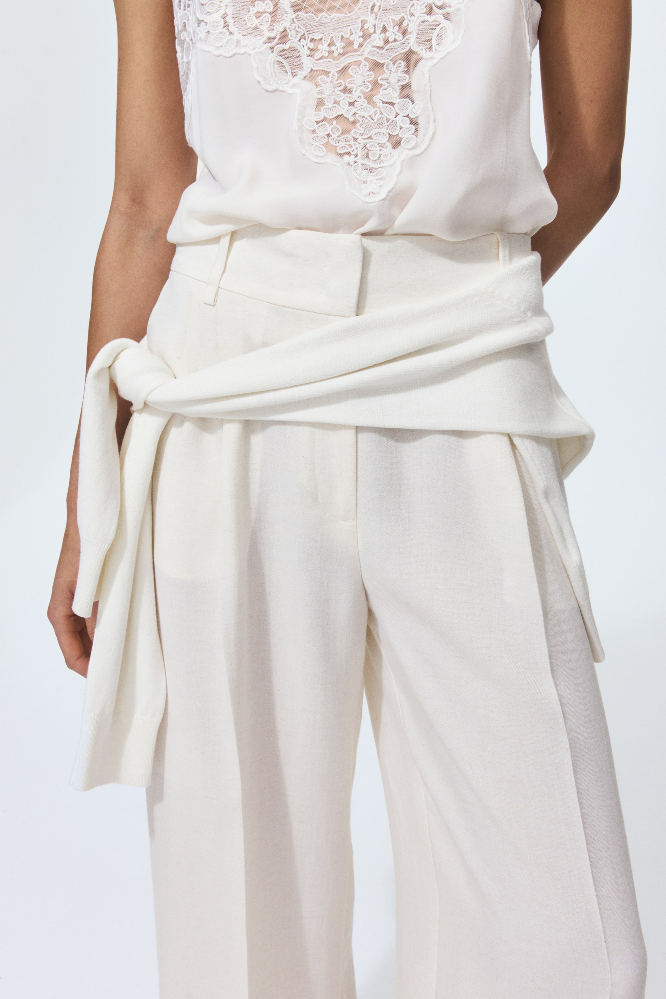 Wide-Leg Dress Pants
