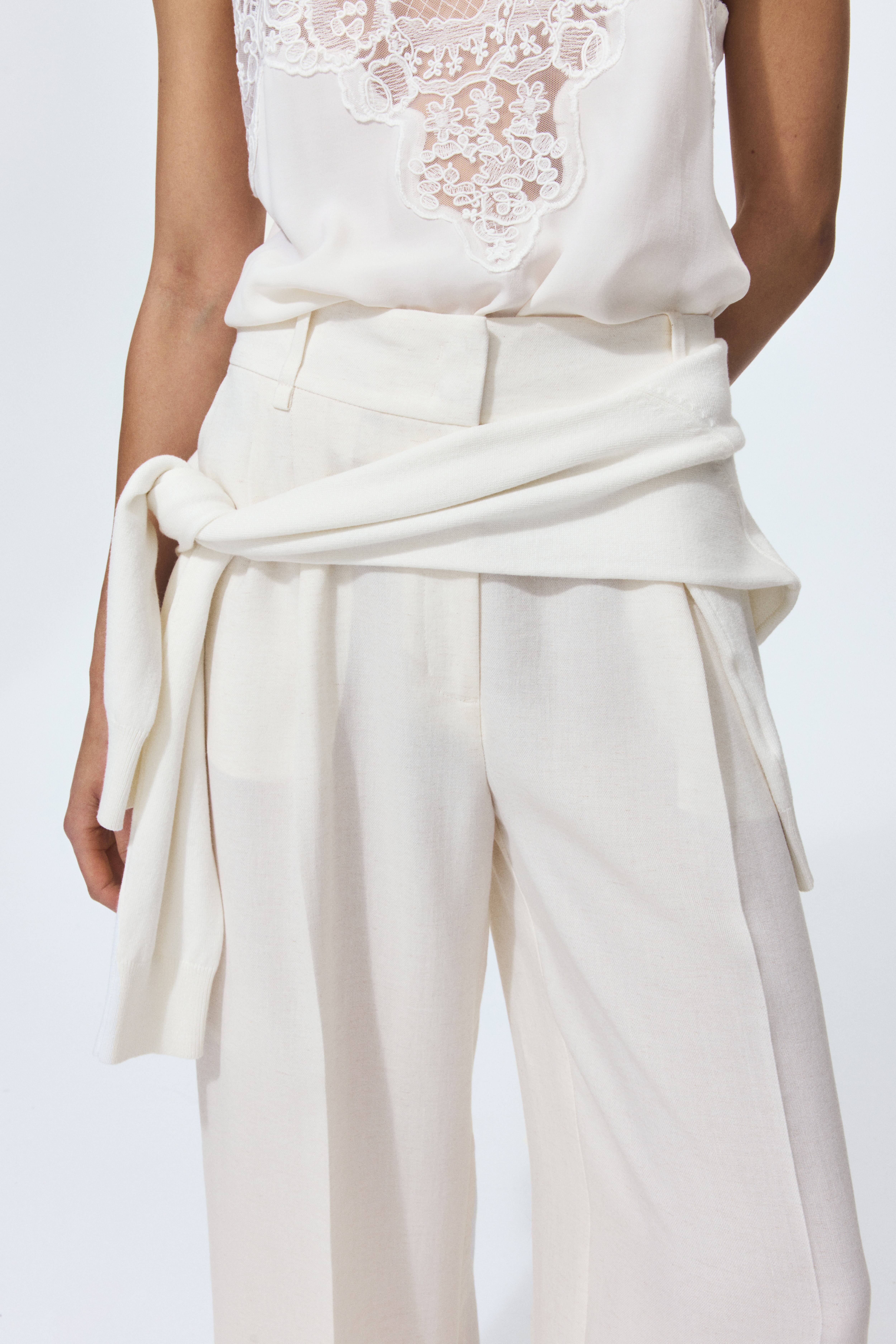 Wide-Leg Dress Pants
