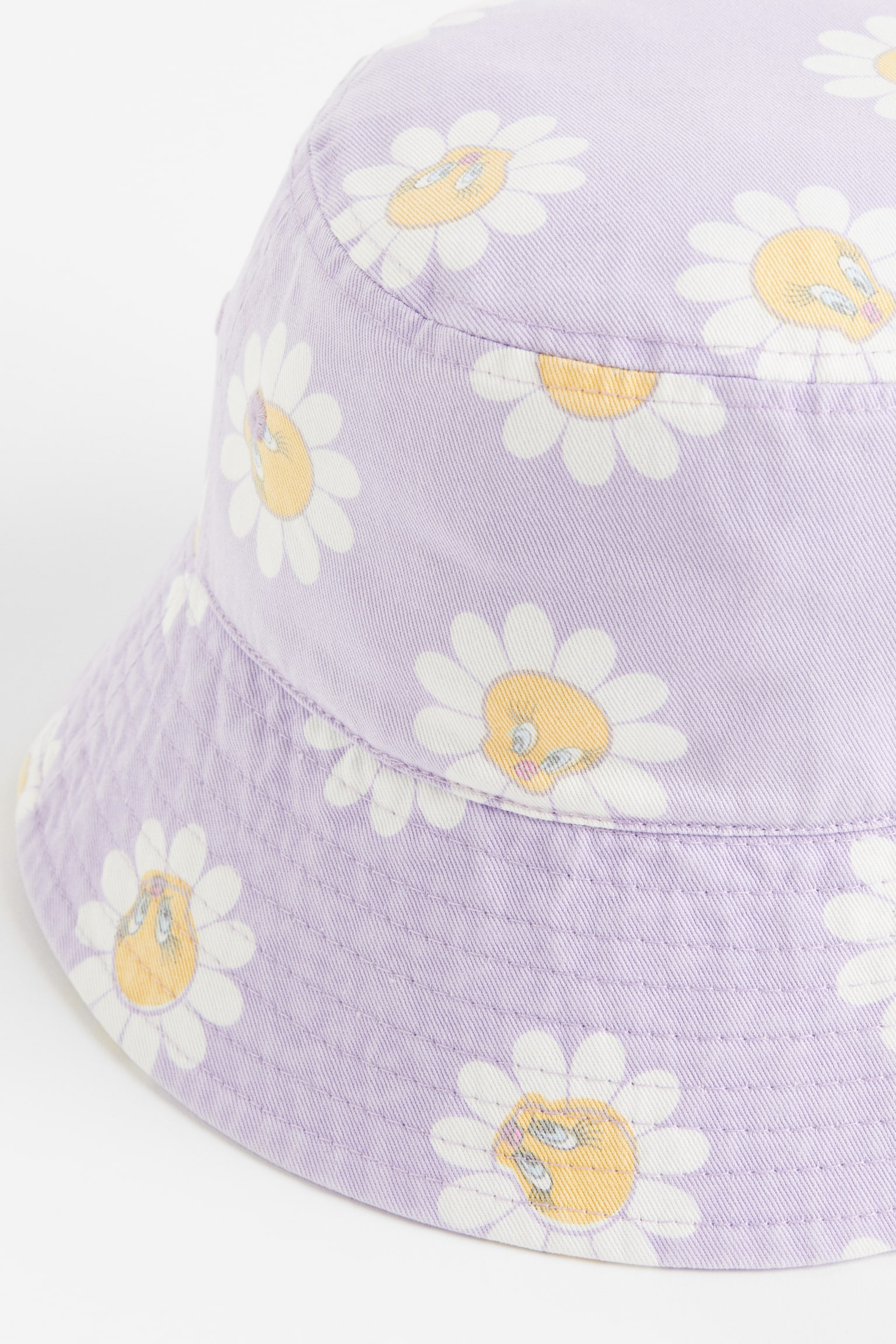 Printed cotton bucket hat - Light purple/Looney Tunes - 2