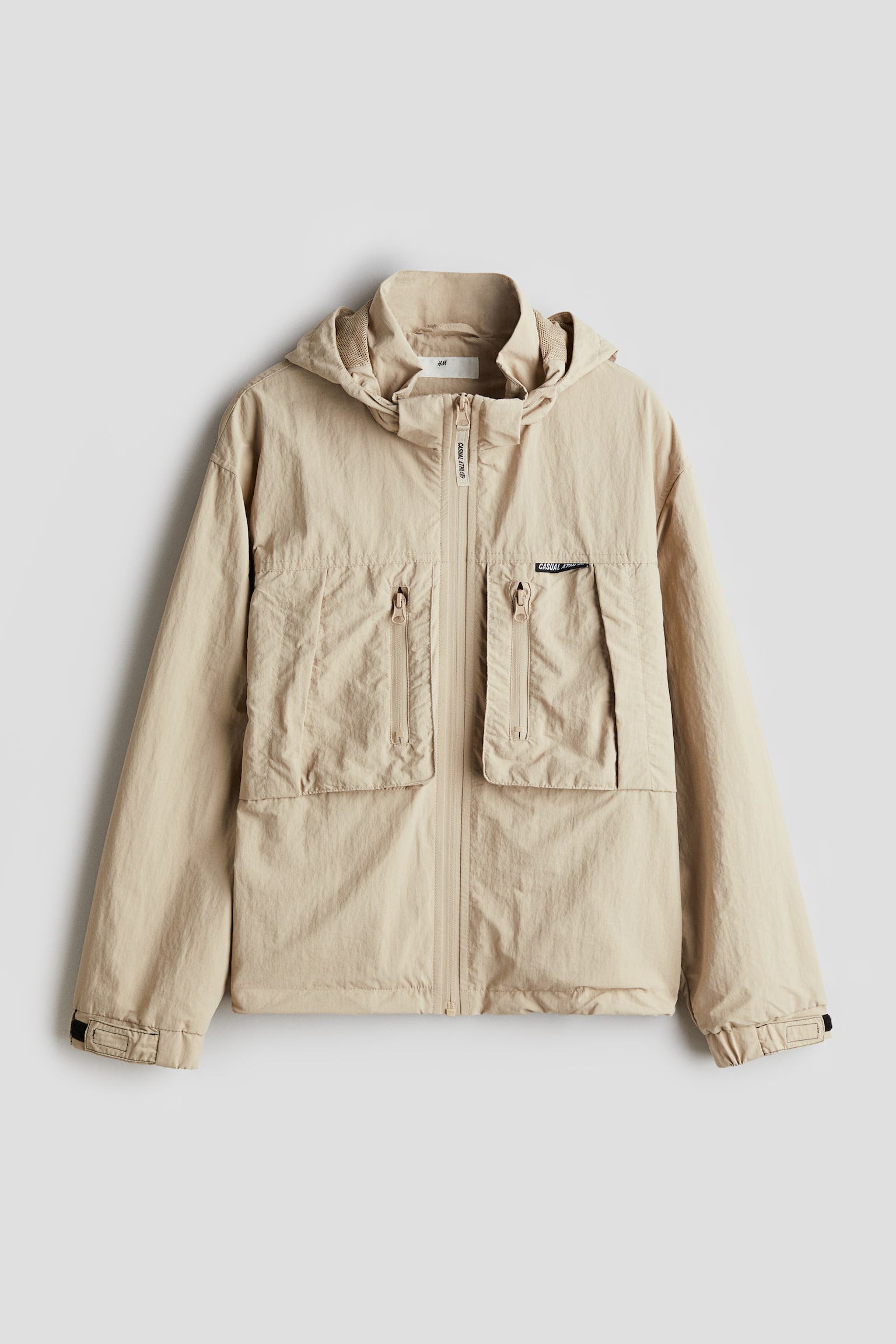 Water-repellent shell jacket - Light beige - 1