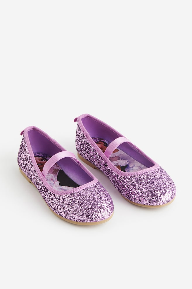 Glittery ballet pumps - Purple/Encanto/Pink/Barbie/Silver-coloured/Frozen - 1