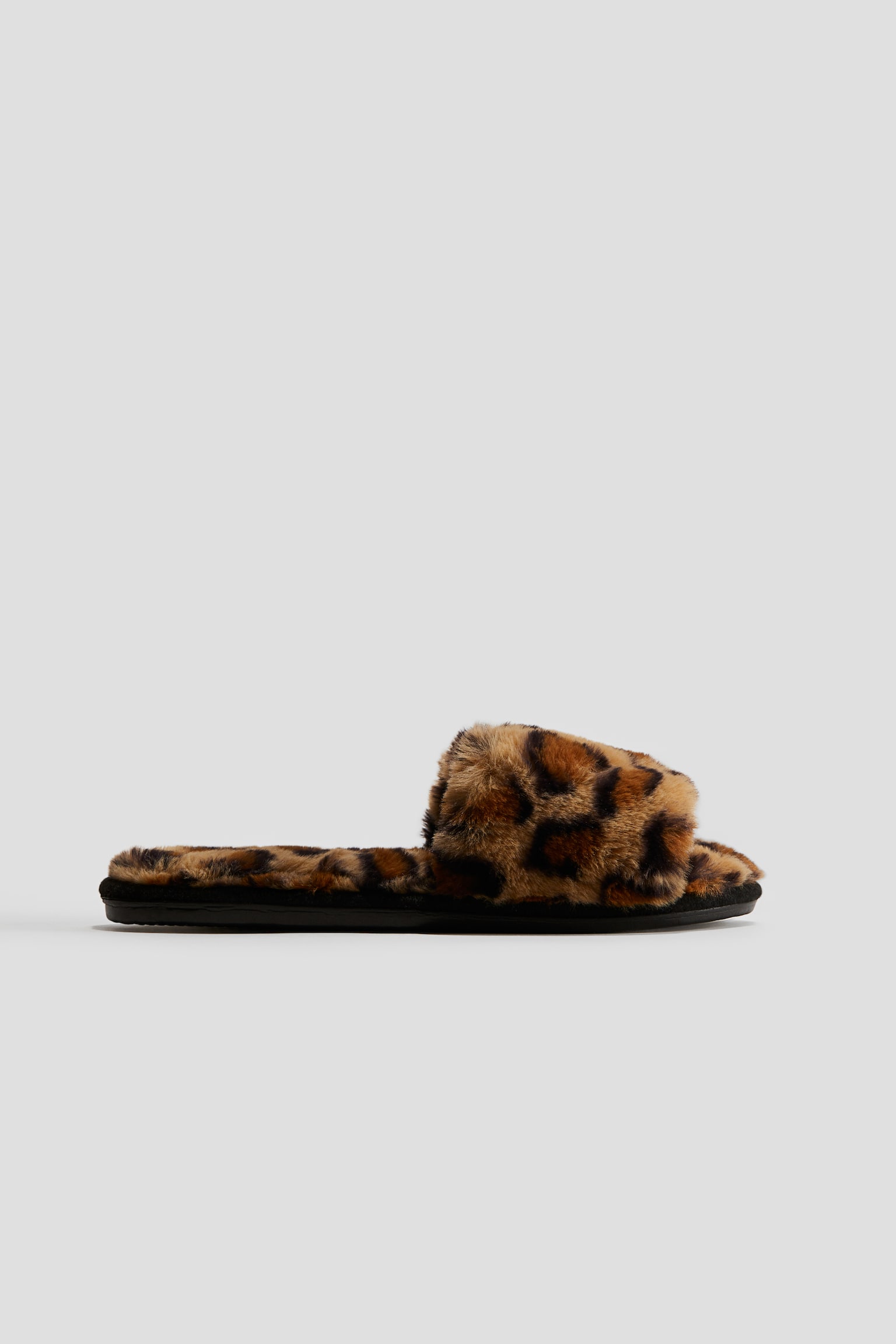 Fluffy slippers - Beige/Leopard-print/Beige - 3