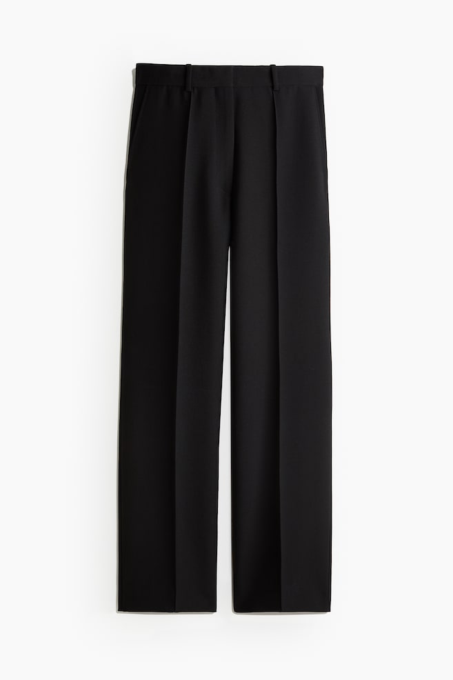 Pantalón sastre en mezcla de lana - Negro - 1