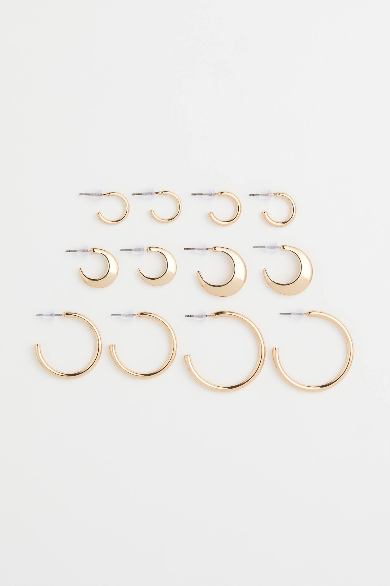 6 Pares Acero Inoxidable Pendientes Aros Hombre Mujer Niña, Pendientes