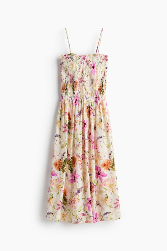 Женские платья H&M Smocked-Bodice Strappy Dress