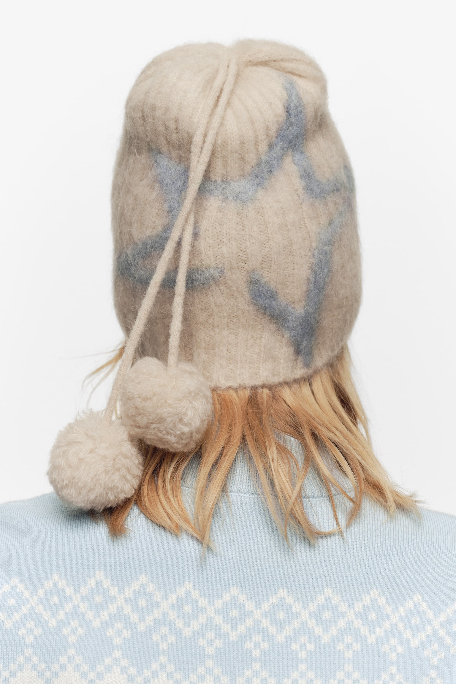 Mohair-blend beanie - Cream - 3