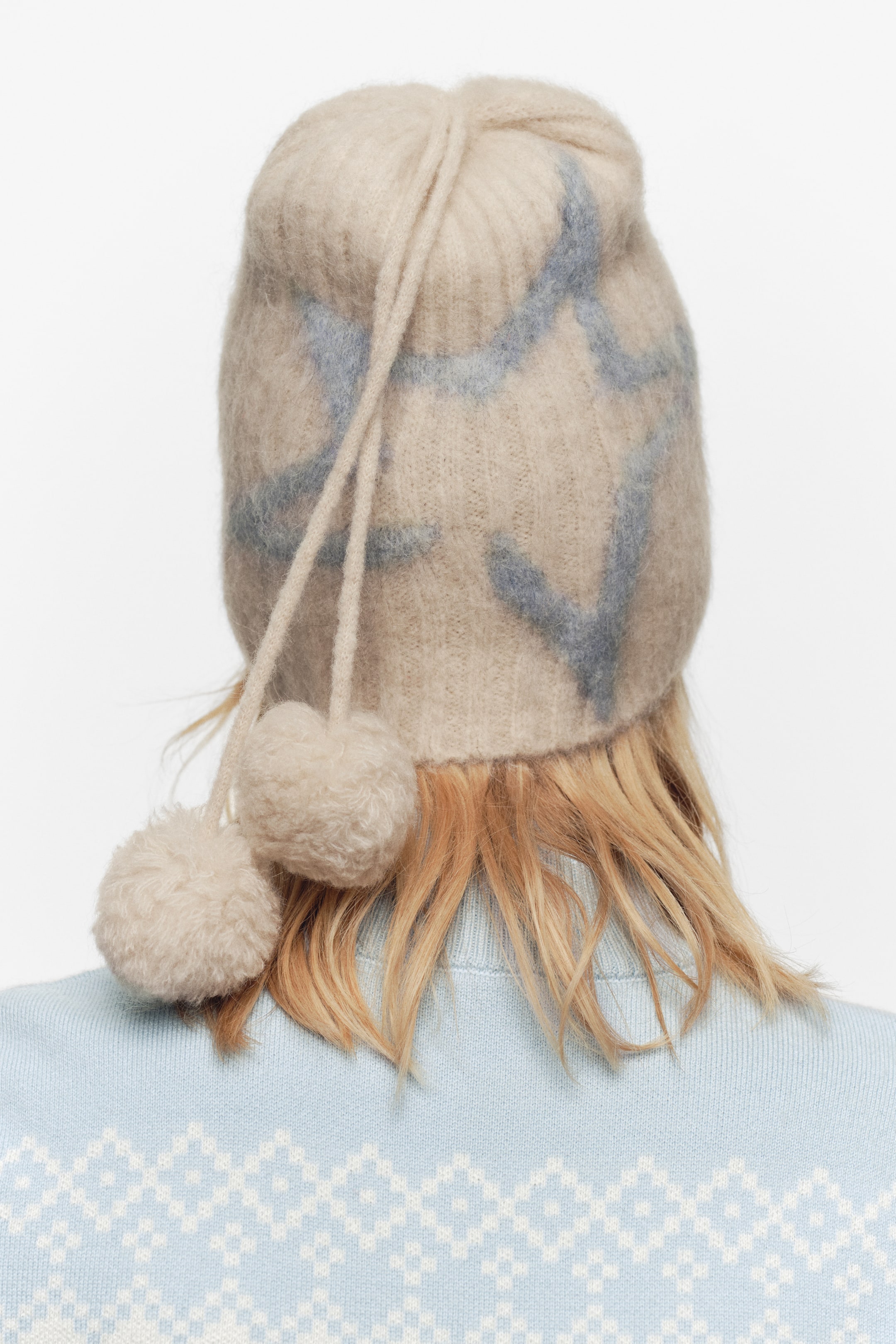 View larger image: Mohair-Blend Beanie - Cream - Ladies | H&M US 2